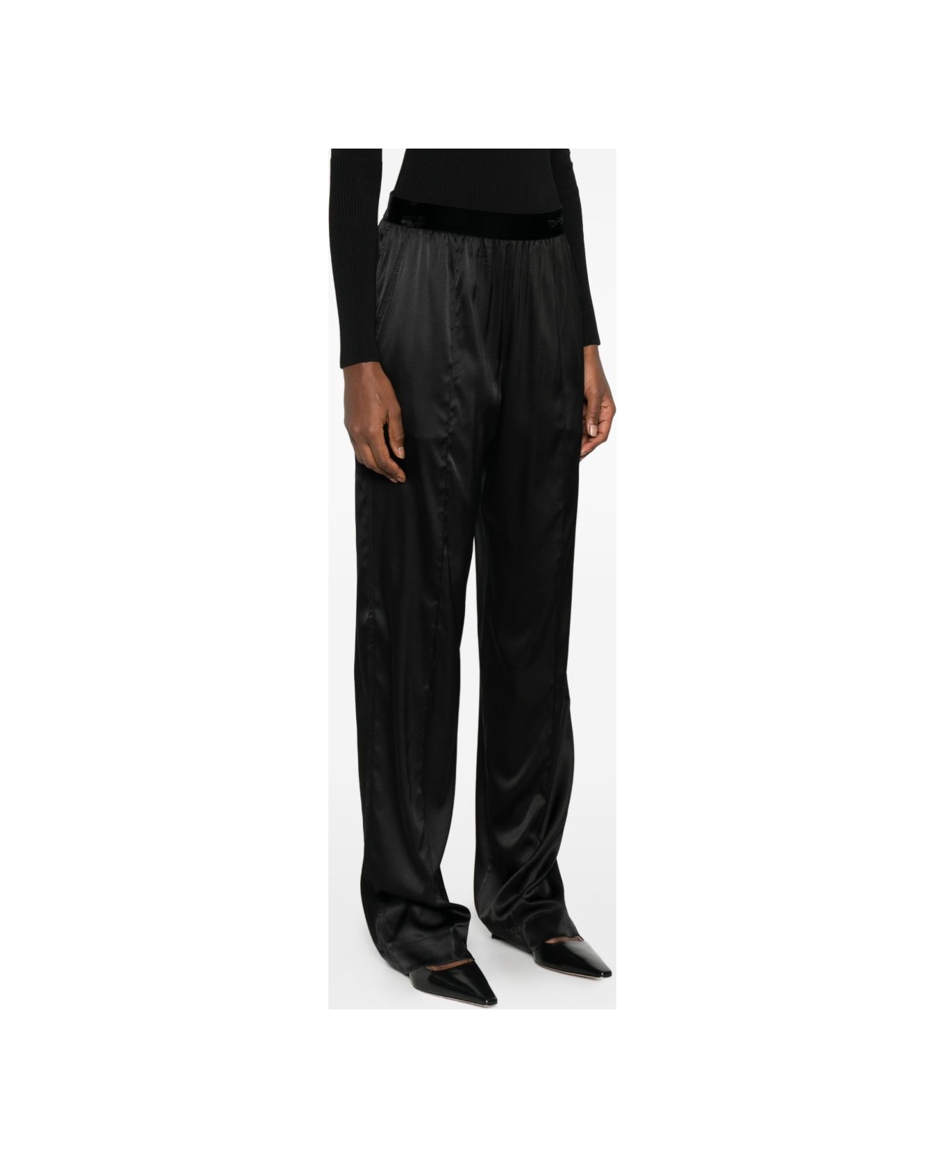 Tom Ford Pajama Silk Trousers - Black