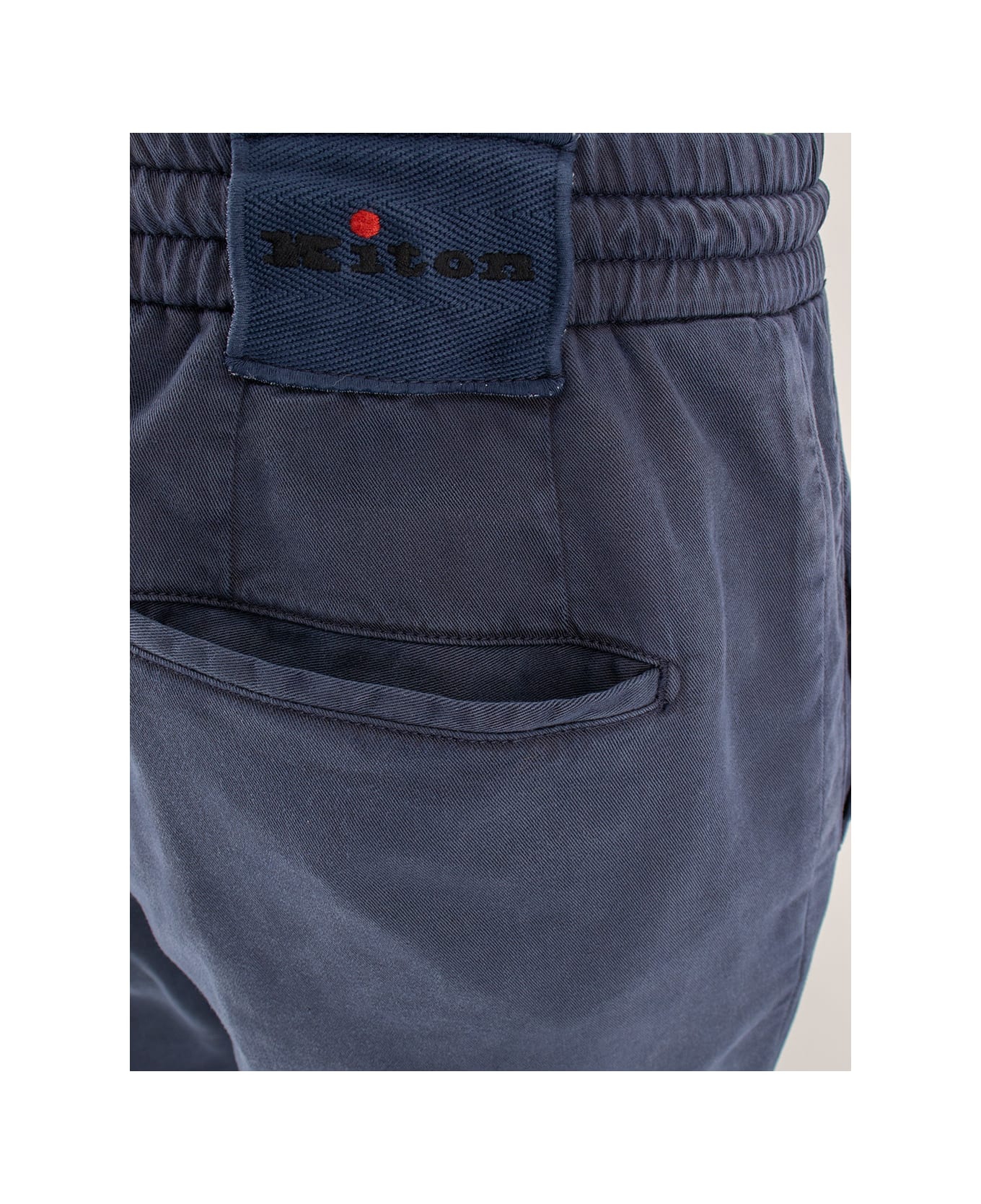 Kiton Trousers - NAVY BLUE