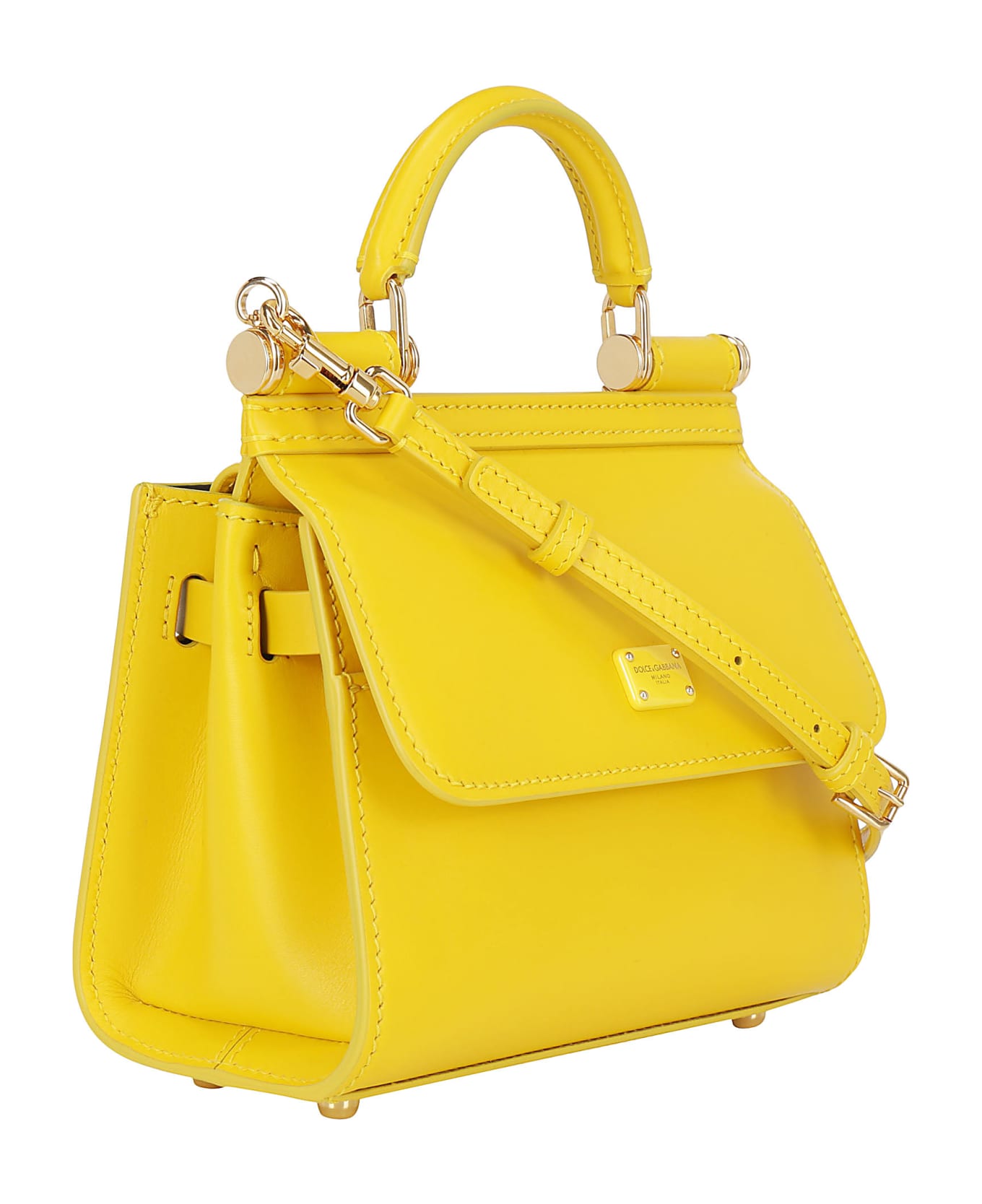 Dolce 
Gabbana Mini Sicily Handbag - Giallo