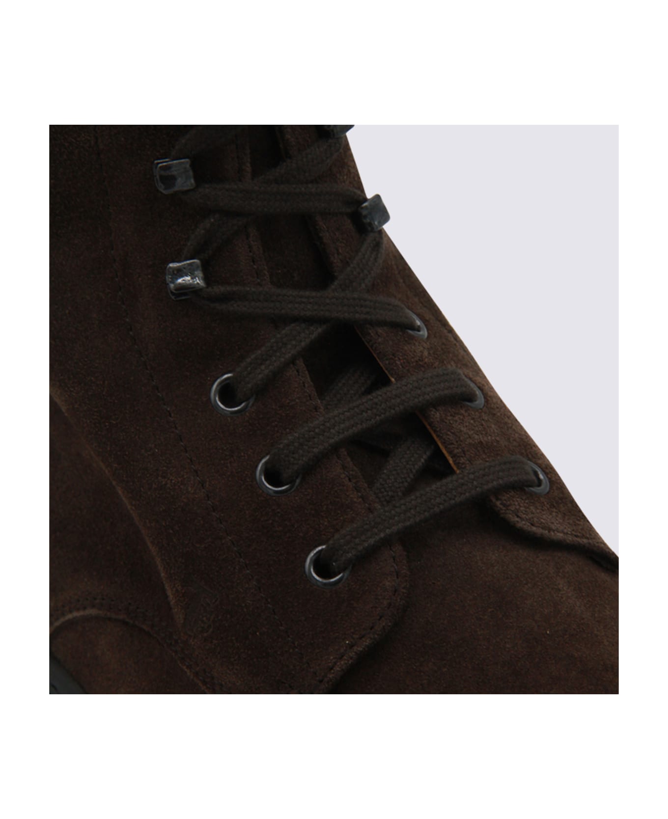 Tod
s Dark Brown Leather Boots - COFFEE