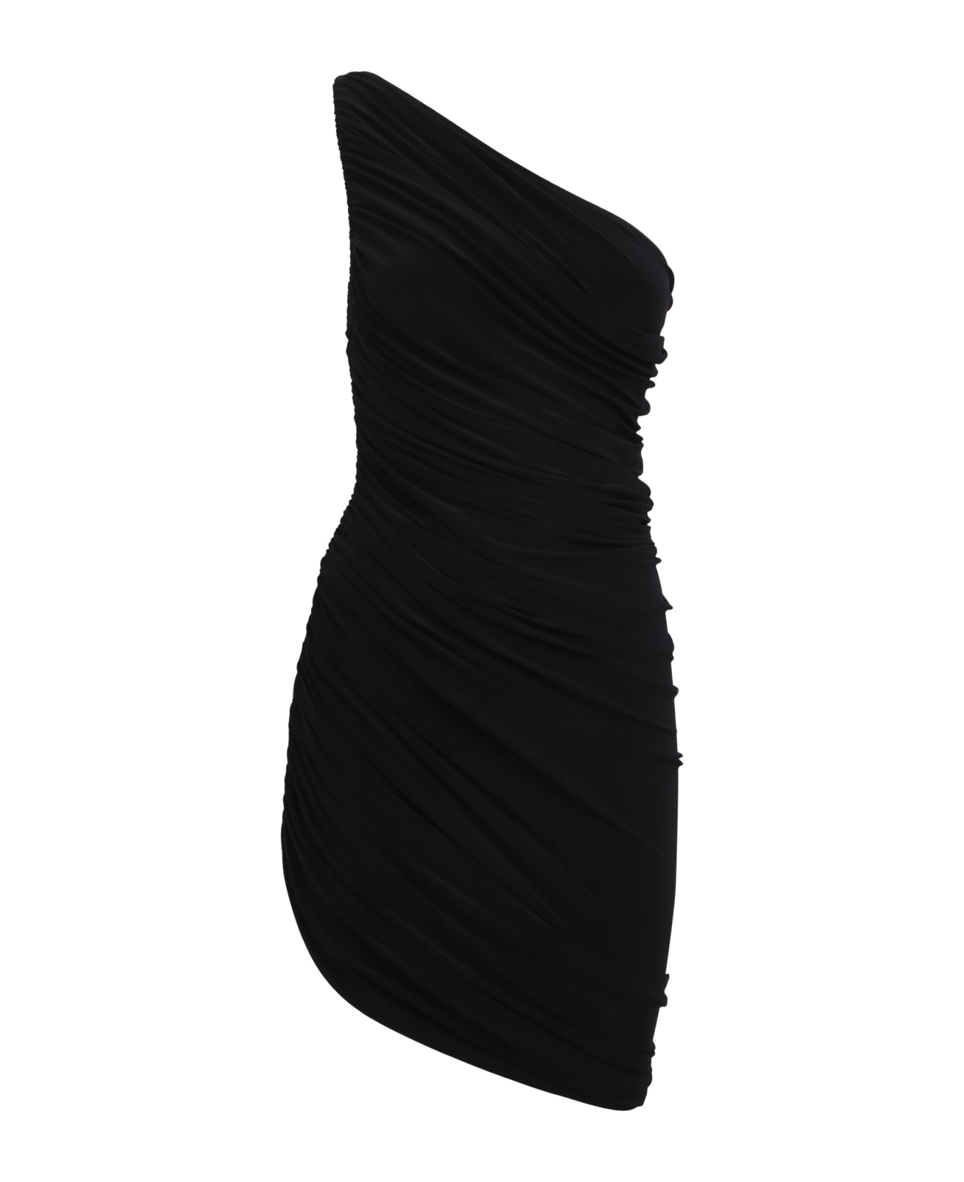 Norma Kamali Black Diana Minidress - Black