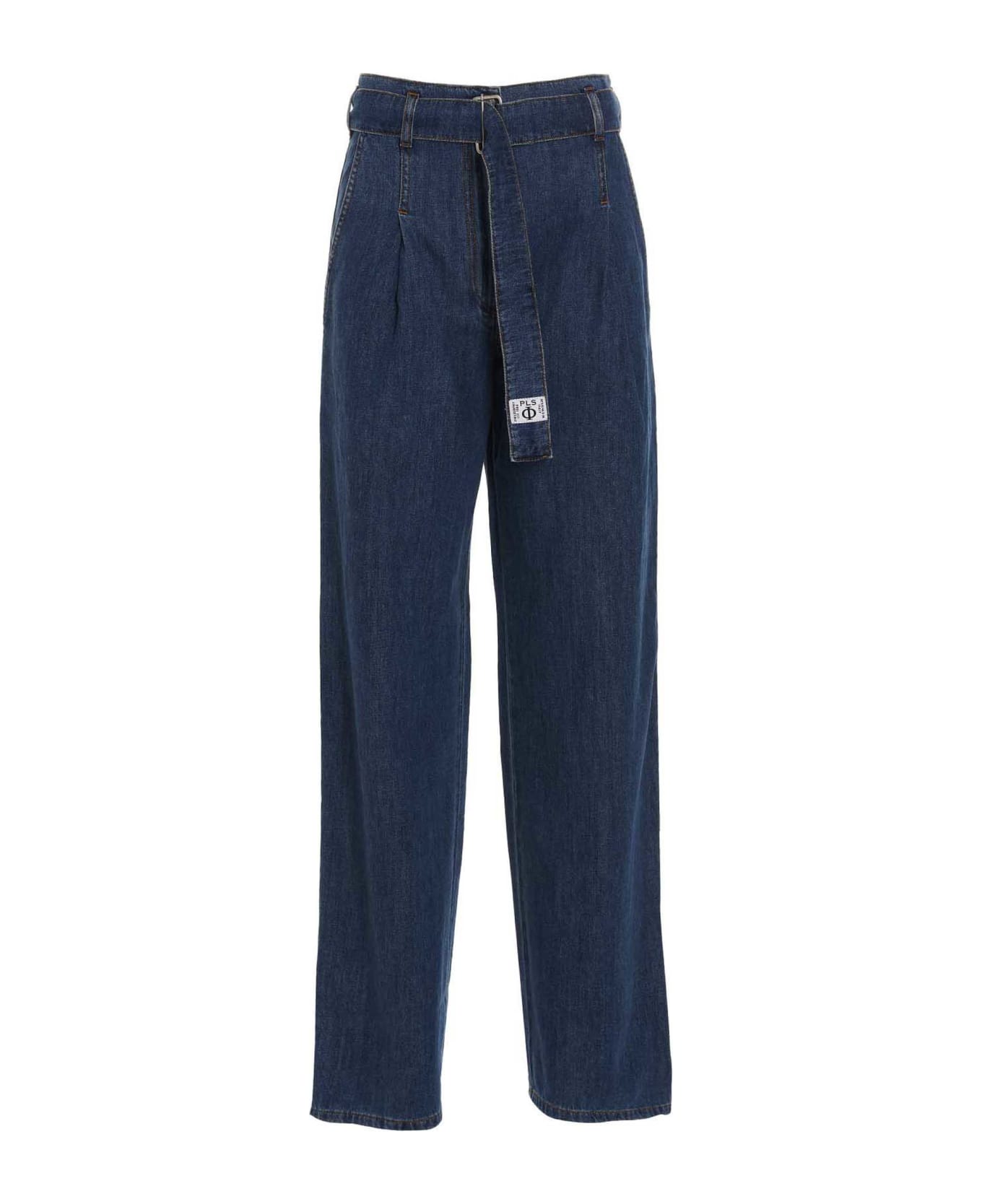 Philosophy di Lorenzo Serafini Jeans With Front Pleats - Blue