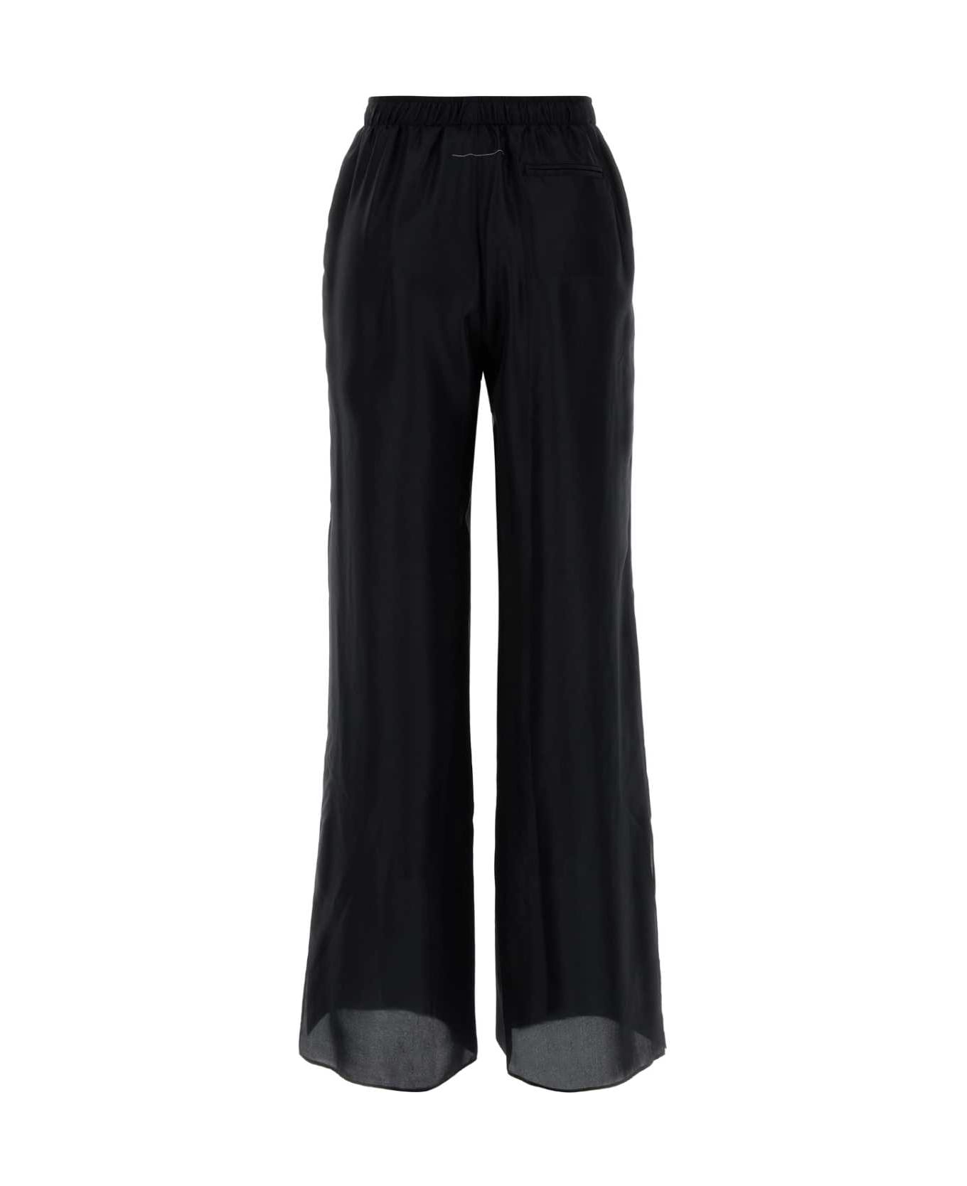 【送料&関税込】MM6 Maison Margiela Black Satin Pyjama Pant MM6 Maison Margiela Black Satin Pyjama Pant | italist