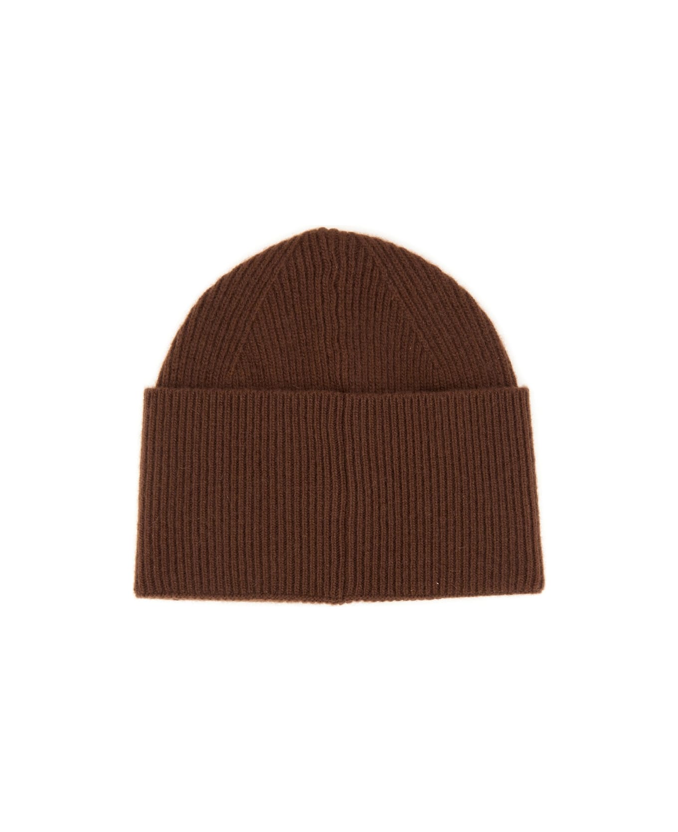 Hugo Boss Beanie Hat With Logo - BROWN