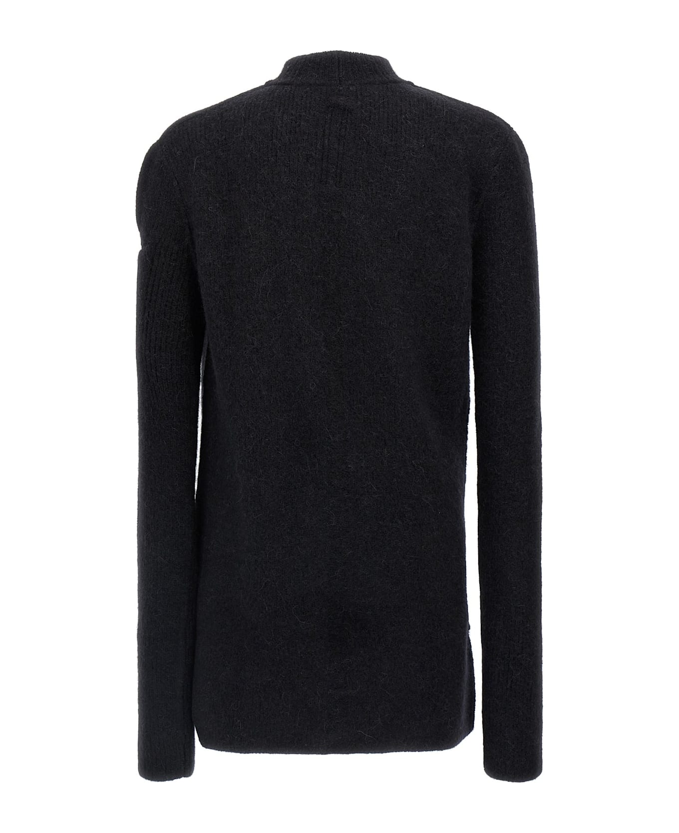 Rick Owens Subhuman Cut-out Sweater - BLACK