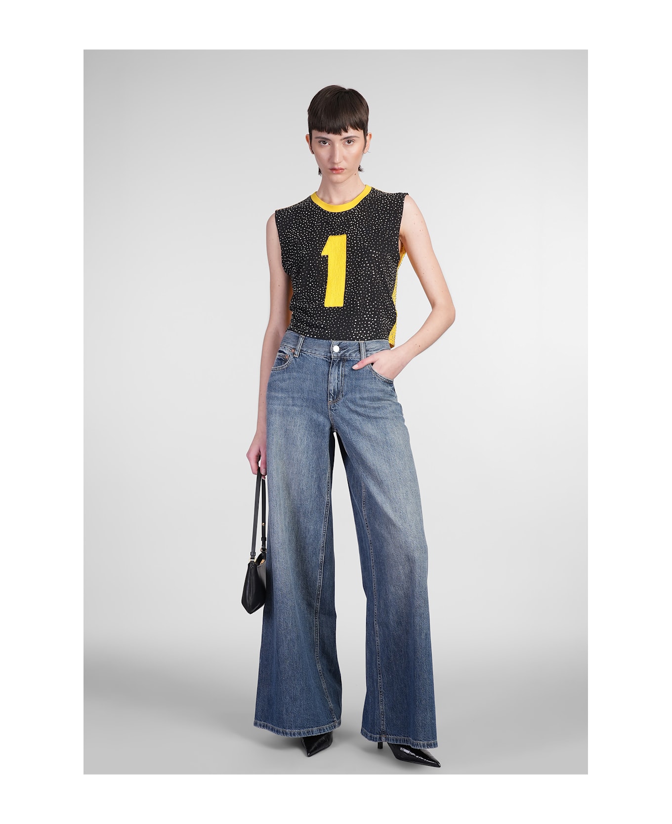 Alice + Olivia Branson Jeans In Blue Cotton - Blue