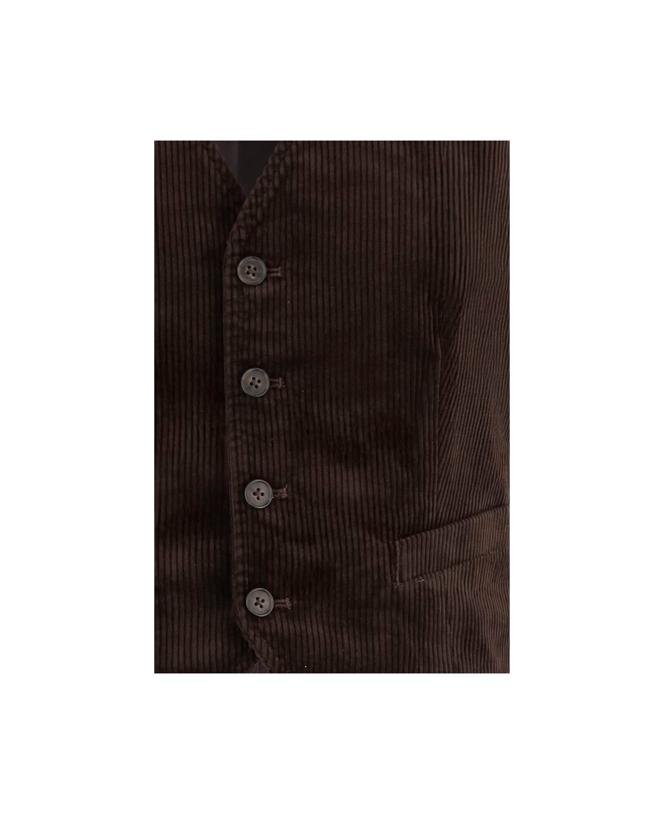 Polo Ralph Lauren Cotton Corduroy Waistcoat - Brown