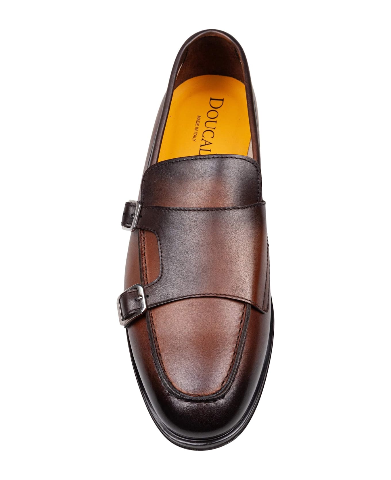 Doucal's Double Bucke Adler Loafers In Wood Color Leather - Wood