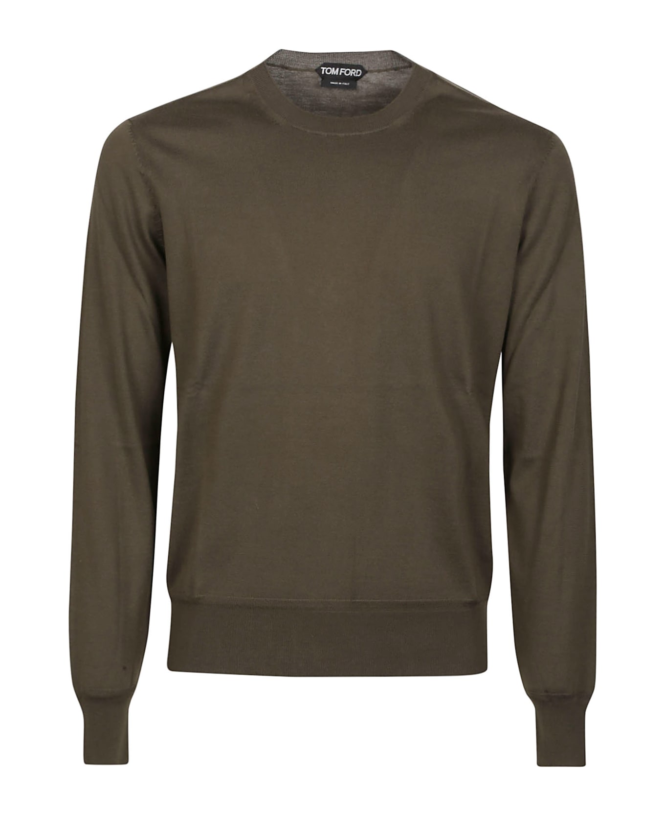 Tom Ford Long Sleeve Sweater - Dark Olive