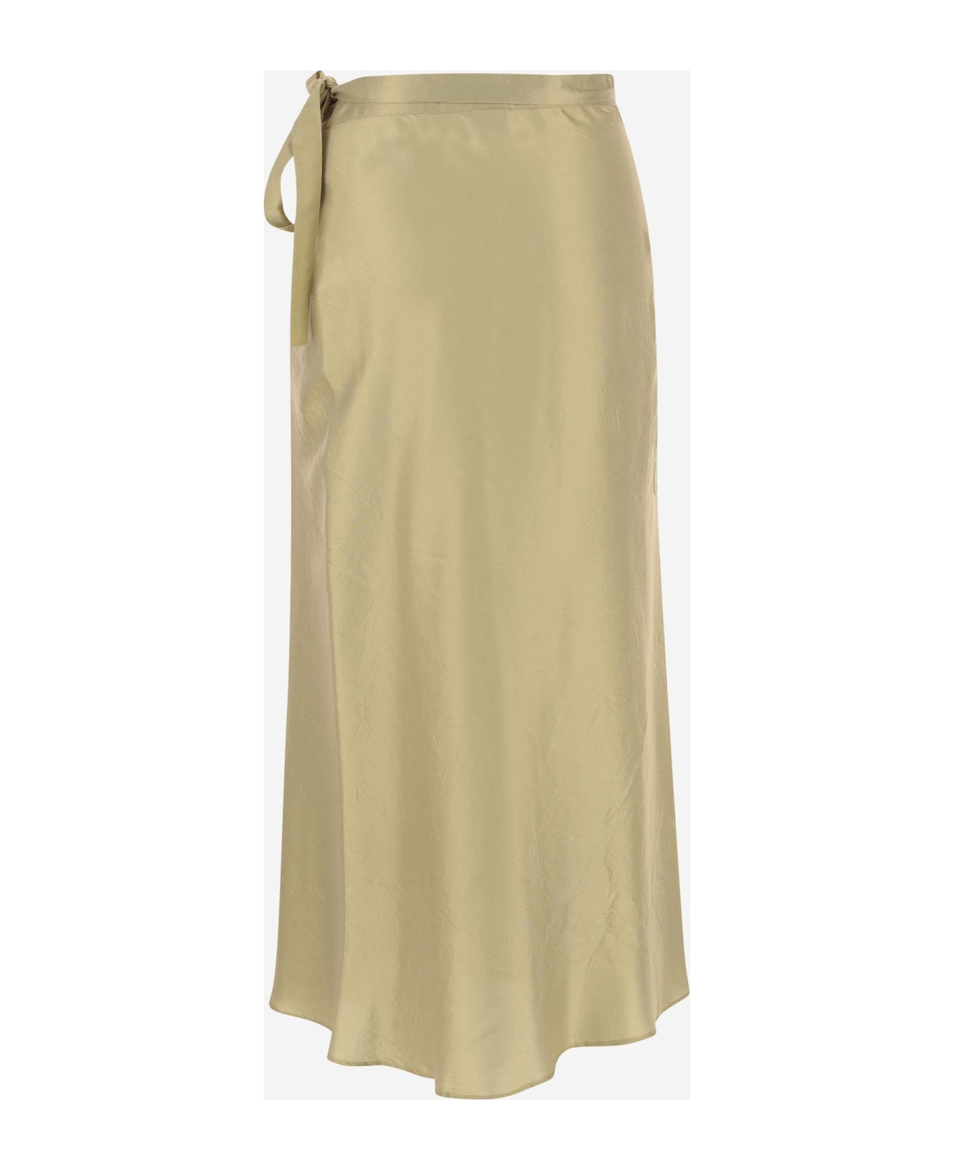 Aspesi Viscose Blend Long Skirt - Yellow