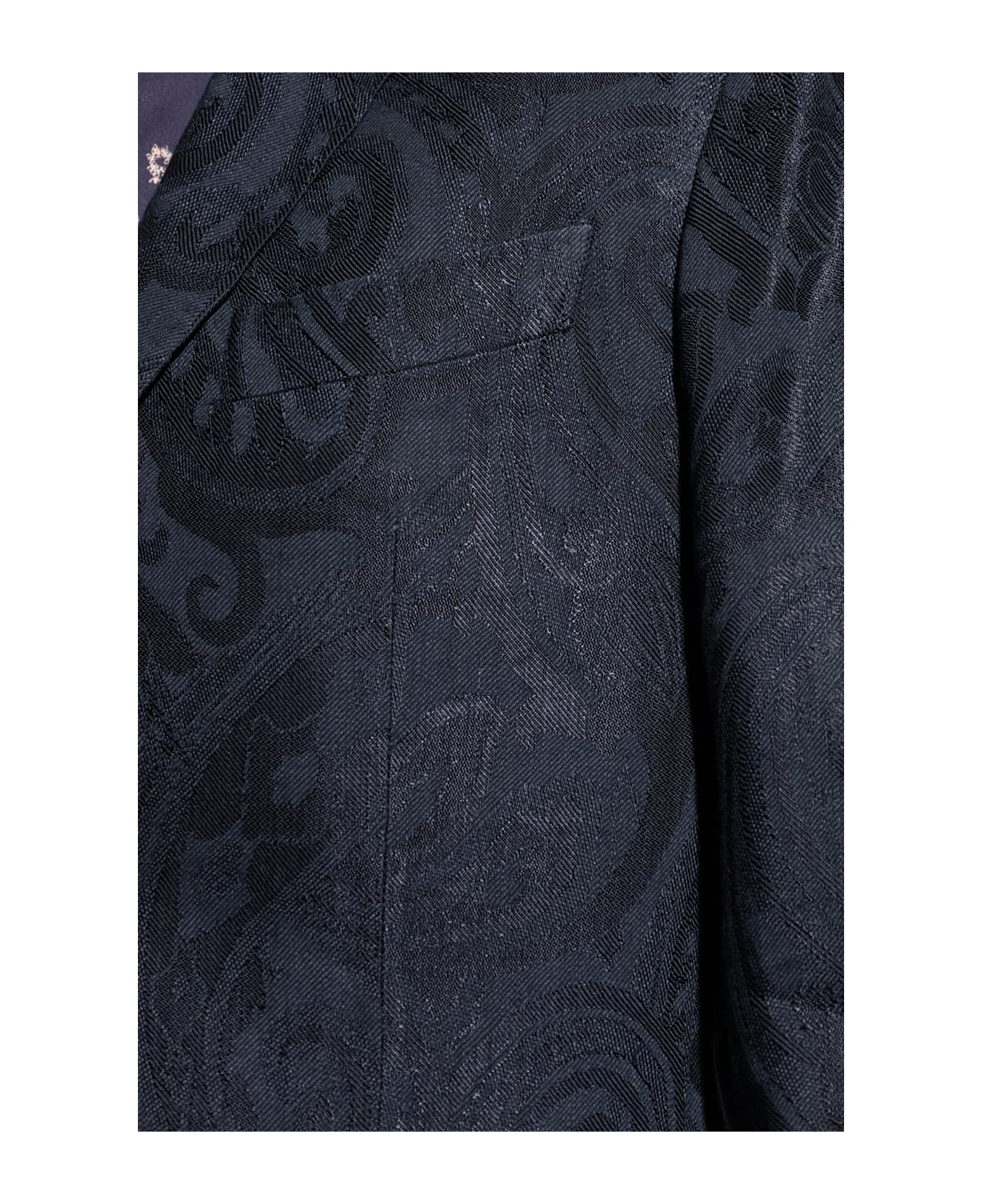 Etro Linen Blazer - Blue