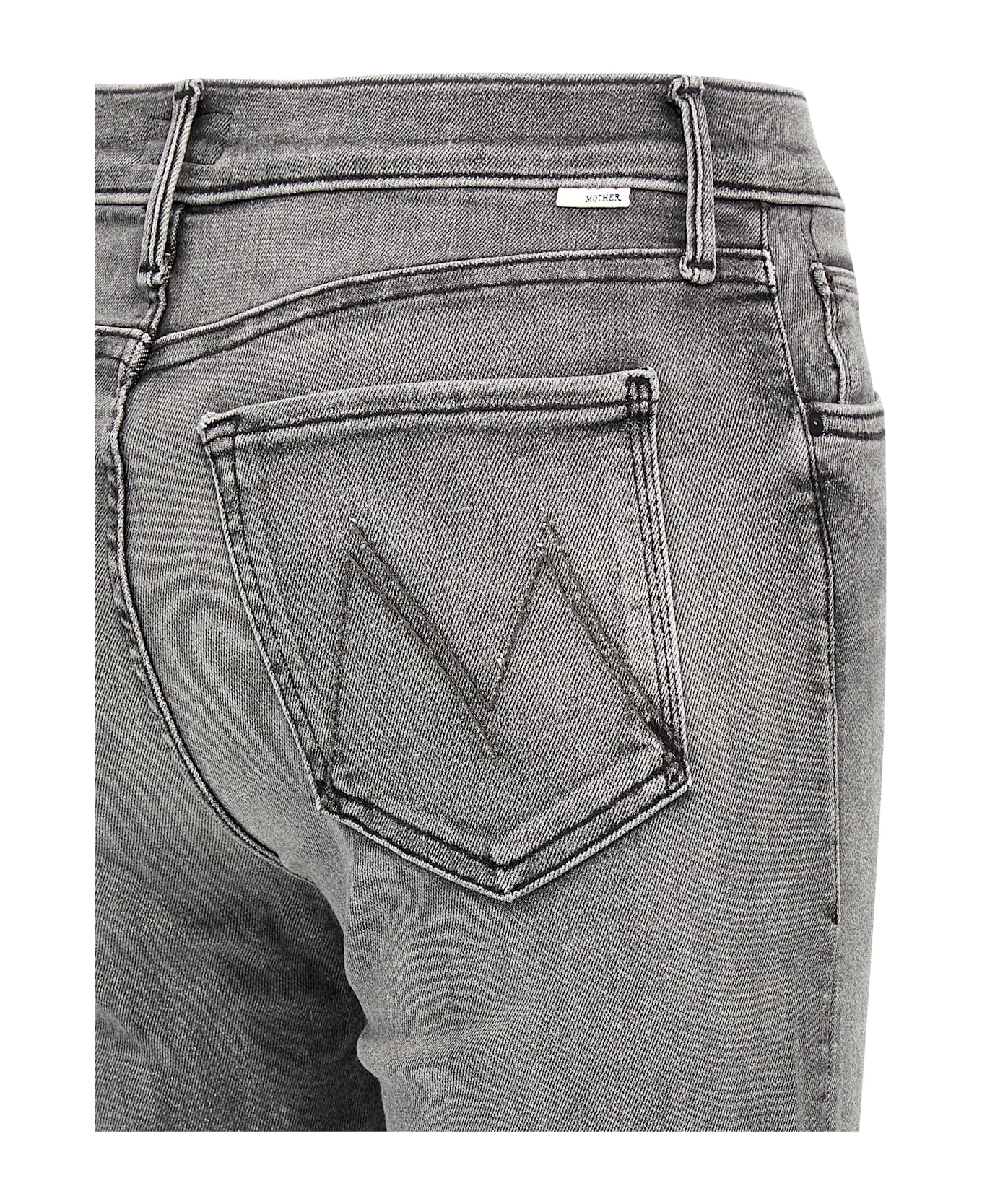Mother 
the Pixie Mid Rise Dazzler Ankle
 Jeans - Gray