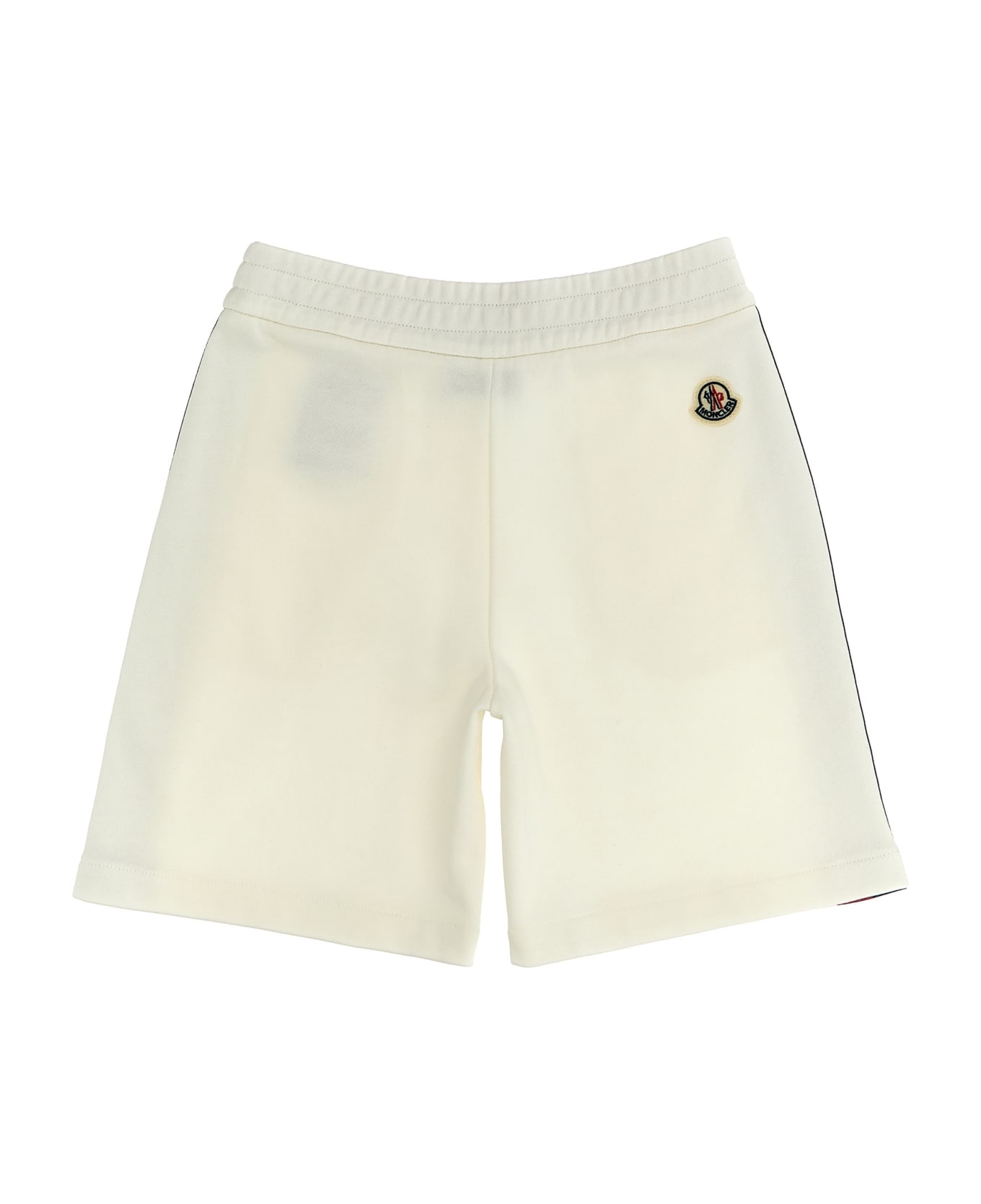 Moncler Grosgrain Band Bermuda Shorts - White