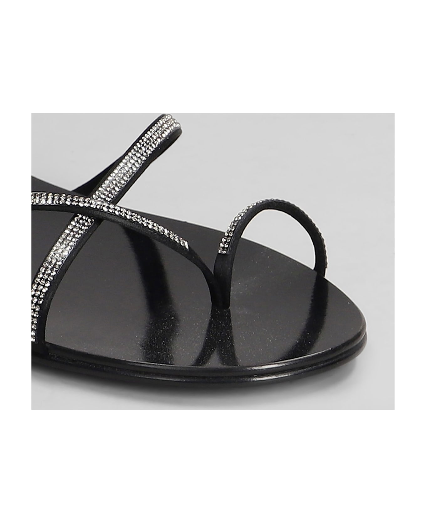 Pedro Garcia Pretty Flats In Black Leather - black