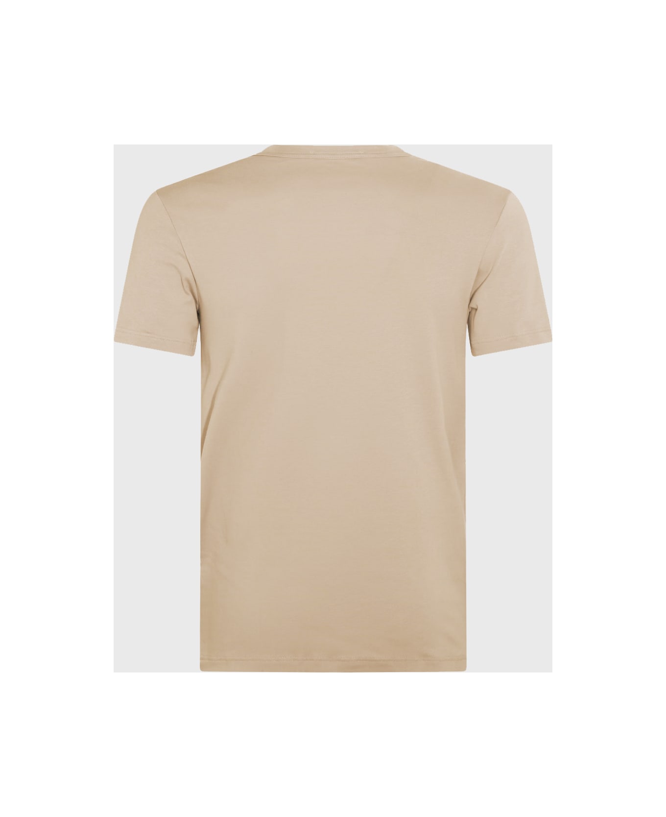 Tom Ford Beige Cotton Blend T-shirt - NUDE 1