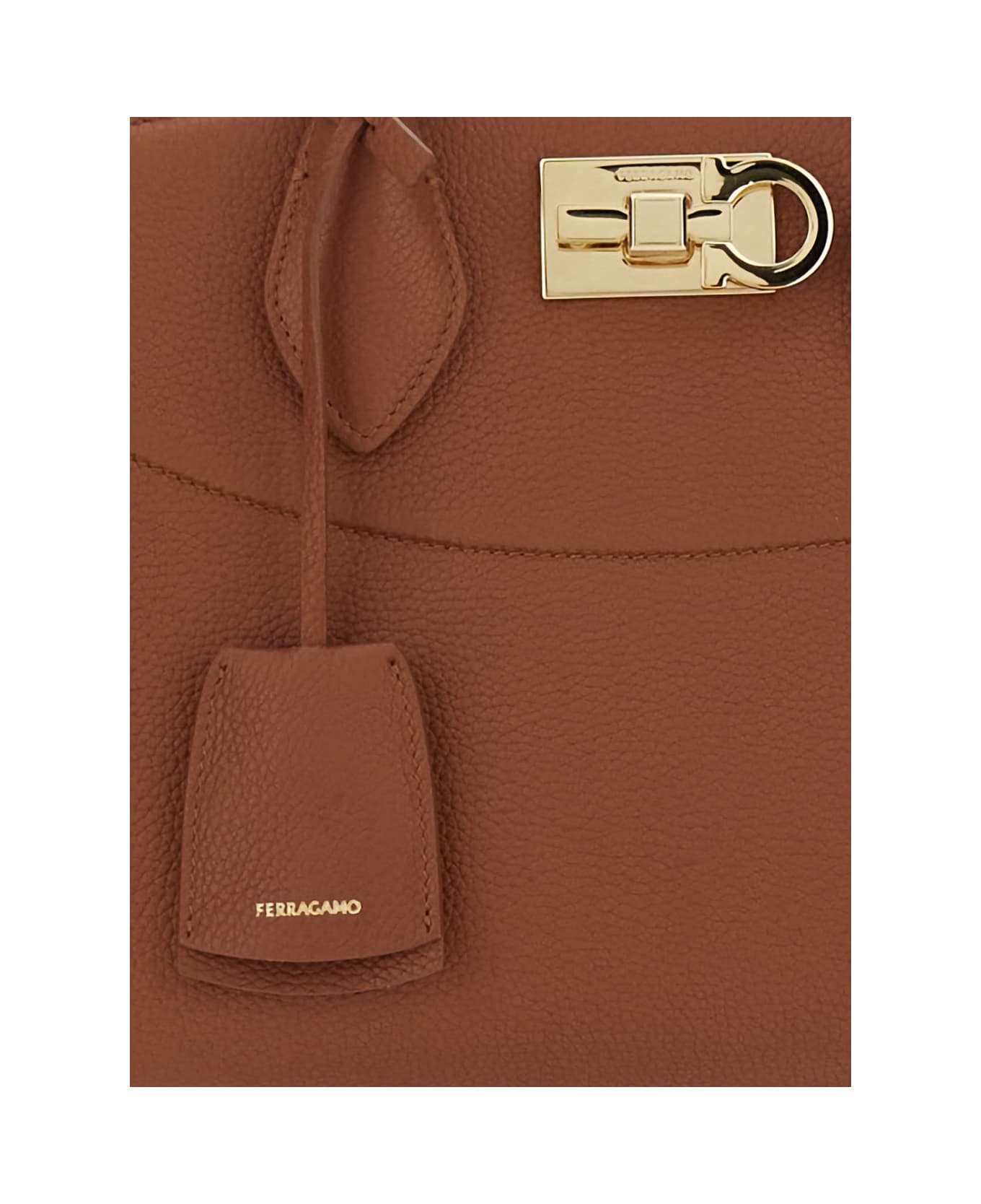 Ferragamo St Soft S Nw Top Handle 28,0x12,5x18,5 - Brown