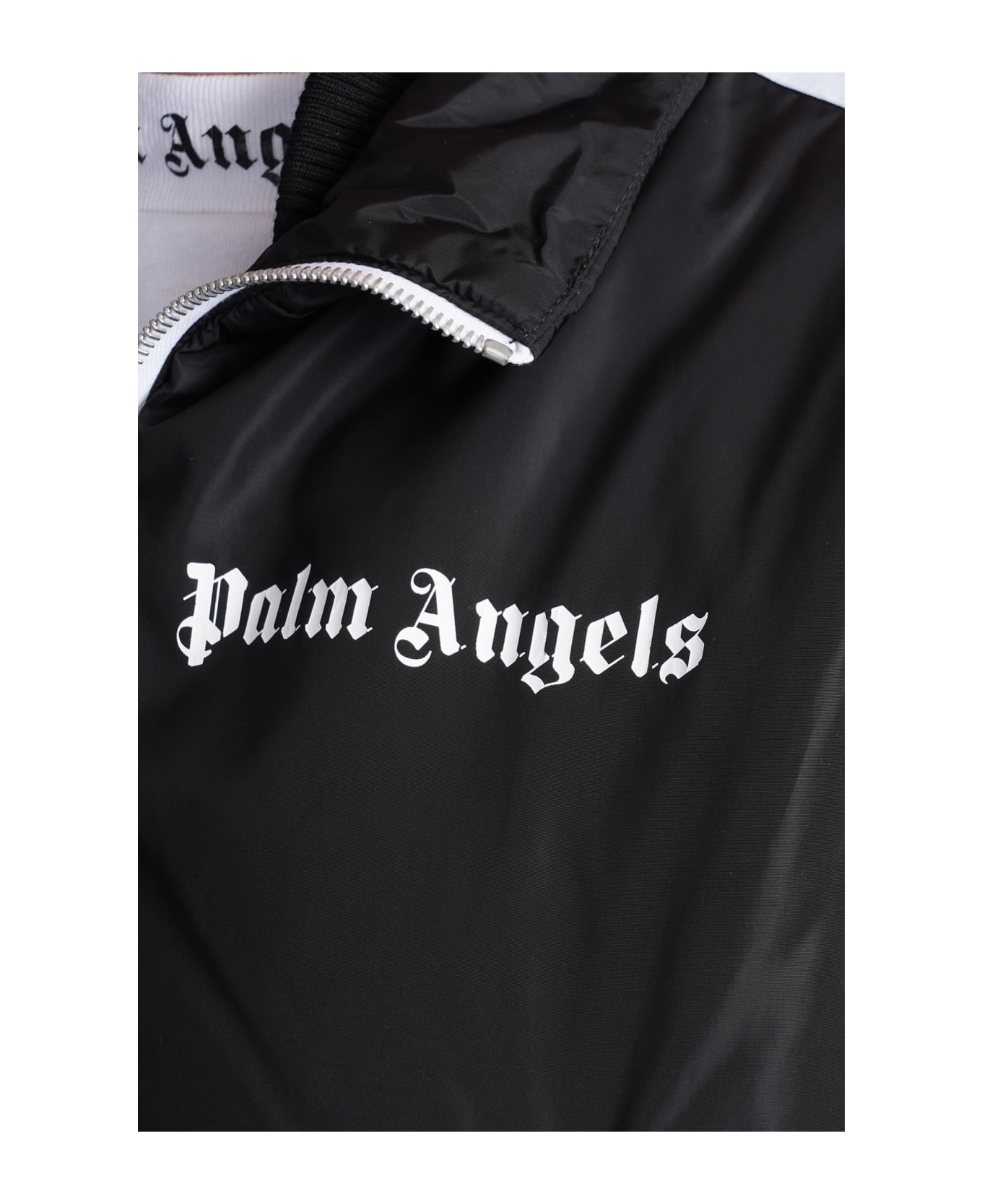 Palm Angels Puffer In Black Polyester - black