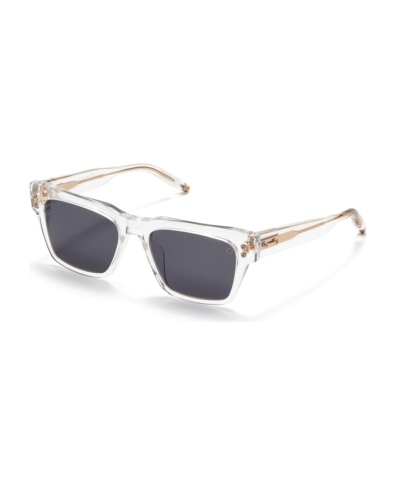 Akoni Columba - Crystal Clear / White Gold - 56 Sunglasses - transparent