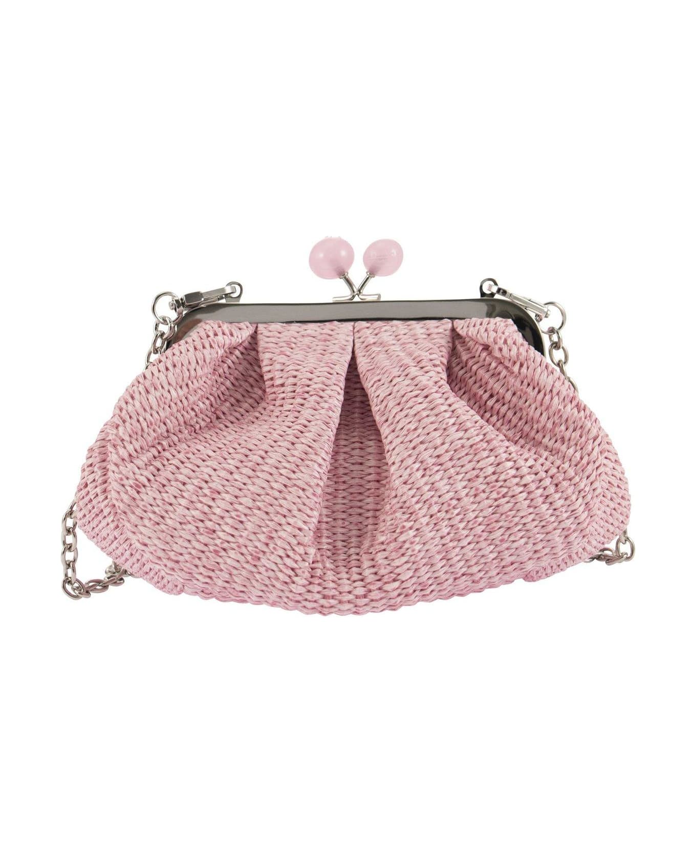 Weekend Max Mara Palma Small Chain Linked Clutch Bag - Pink