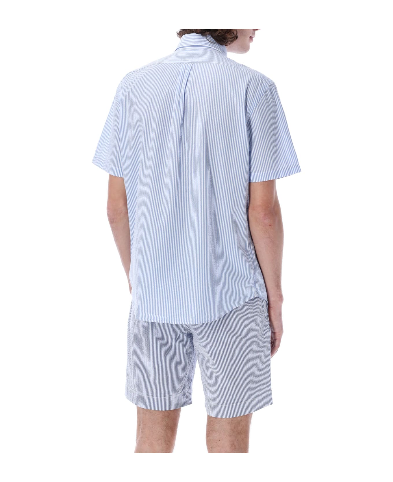 Ralph Lauren Wrinkle S/s Shirt - 2604A BLUE/WHITE