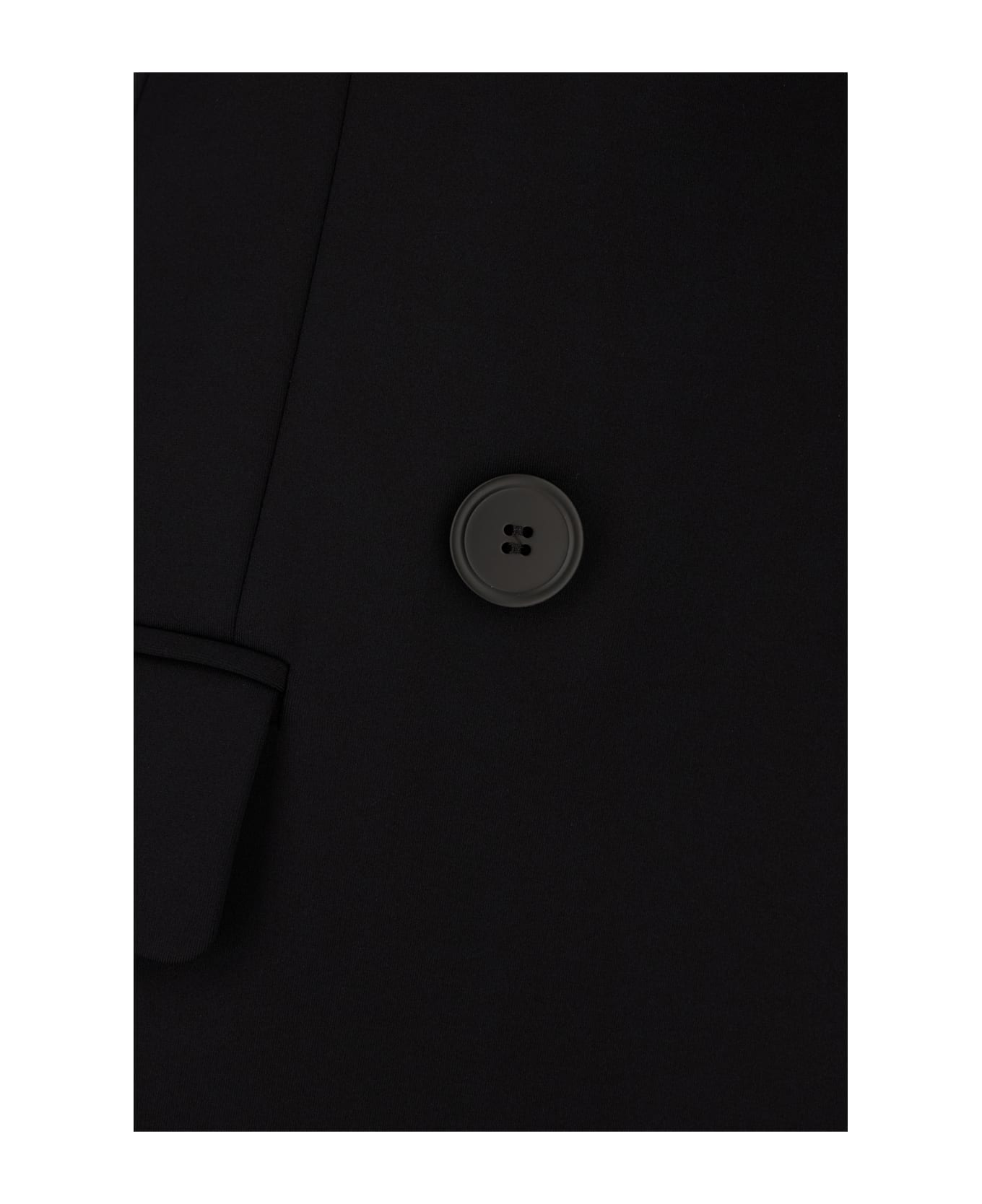 SportMax Black Stretch Nylon Blazer - Nero