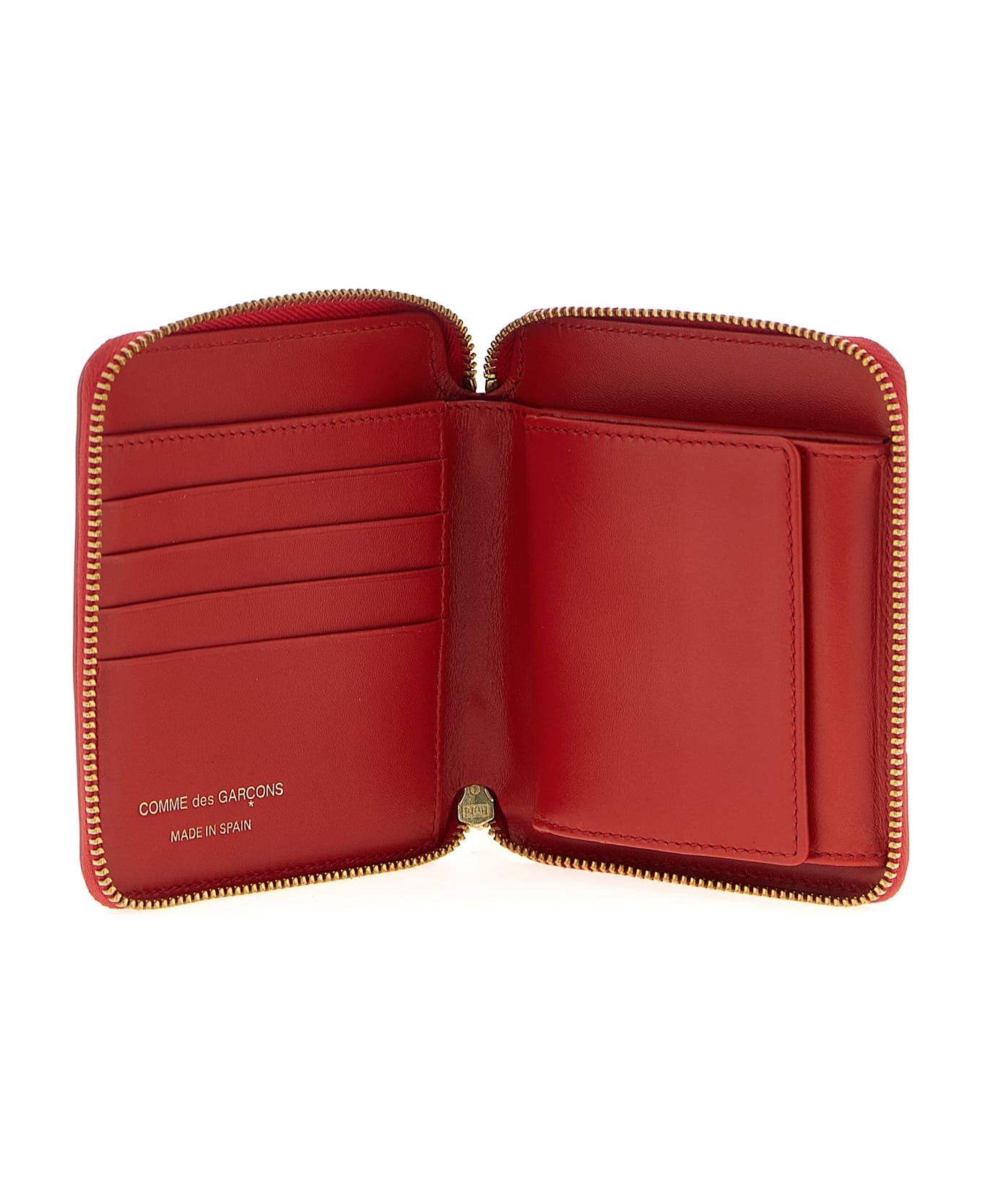 Comme des Garçons Wallet 
polka Dots Printed
 Wallet - Red