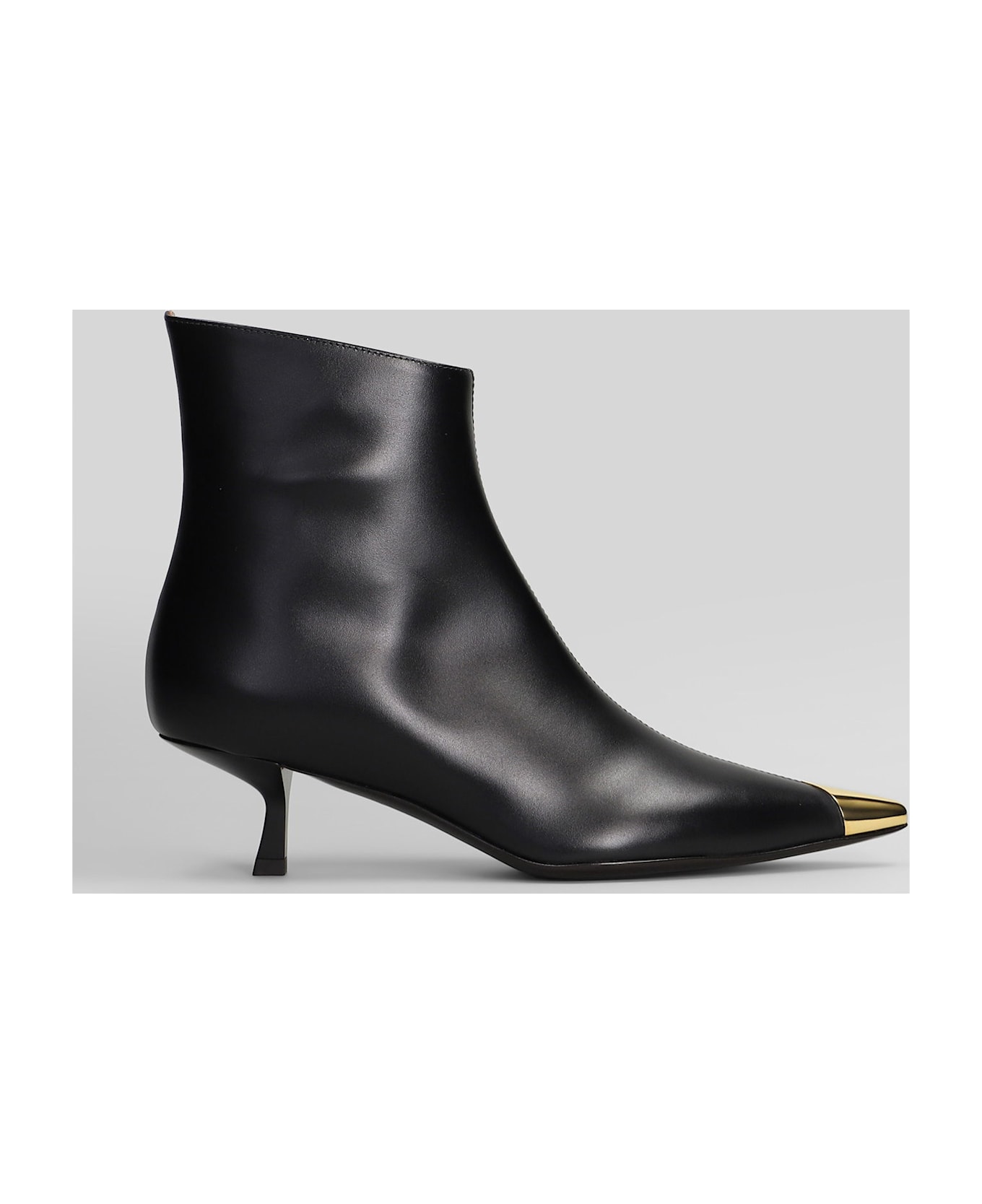 Giuseppe Zanotti Low Heels Ankle Boots In Black Leather - black