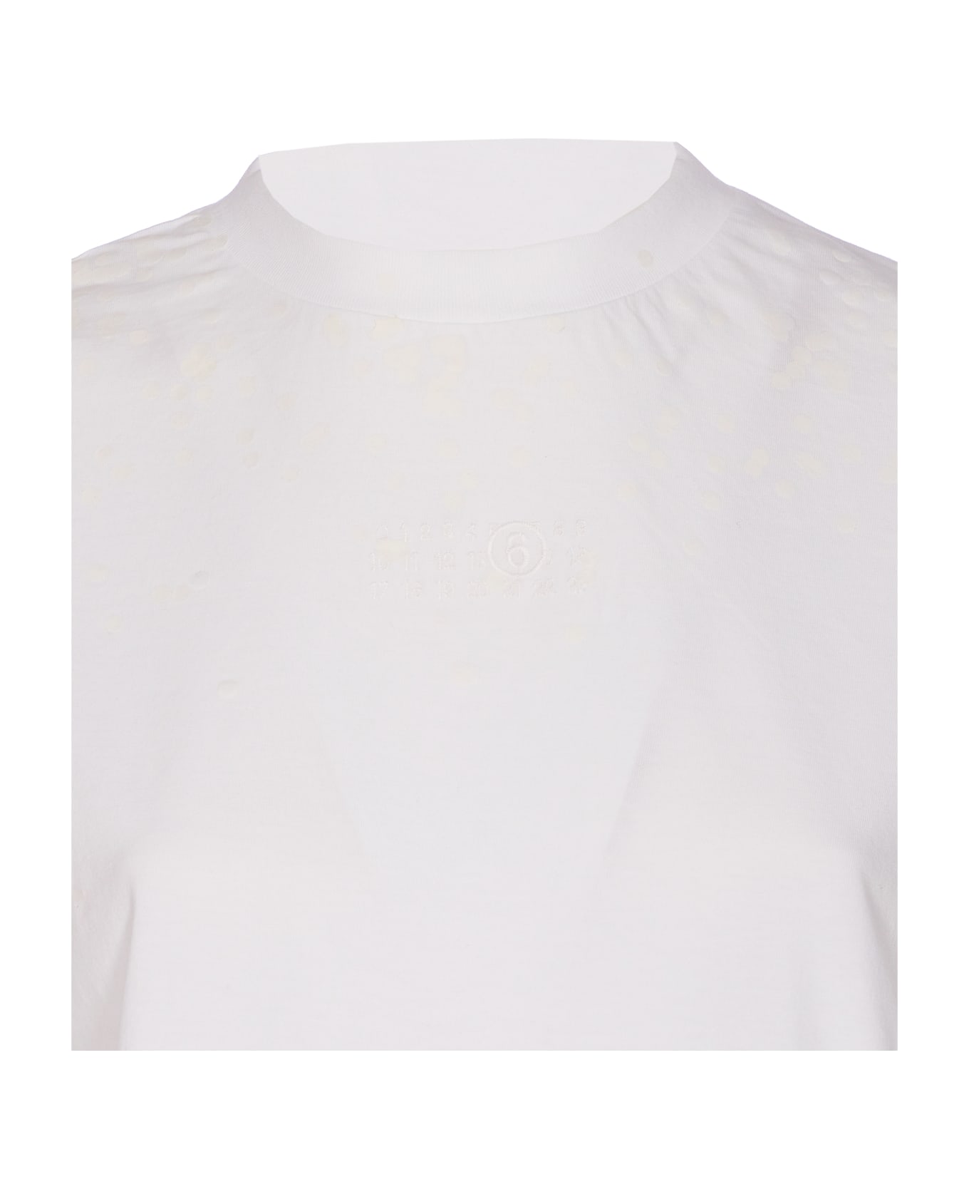 MM6 Maison Margiela Logo T-shirt - White