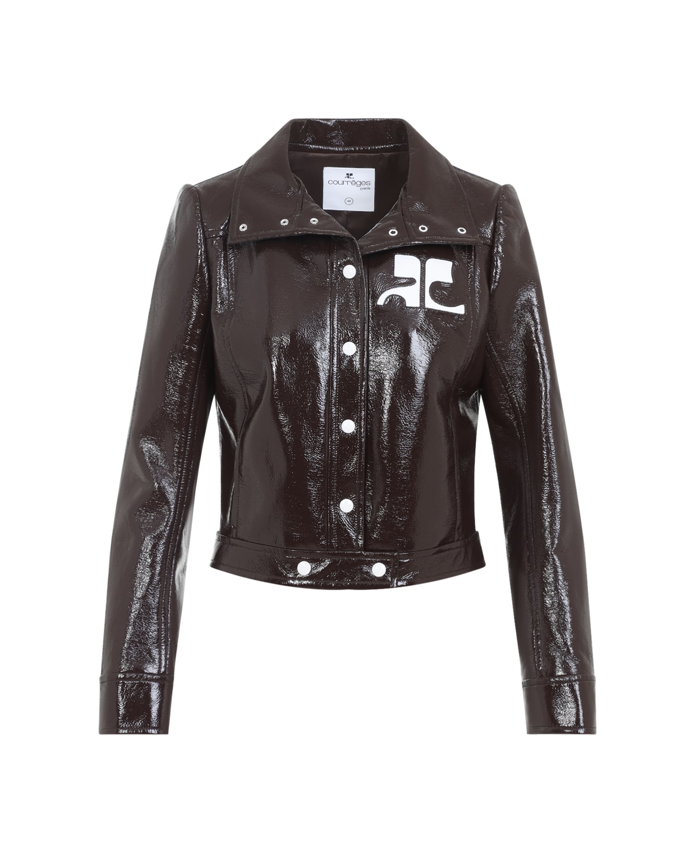 Courrèges Vinyl Jacket - Chocolate