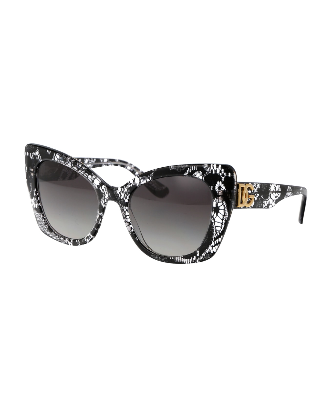 Dolce & Gabbana Eyewear 0dg4405 Sunglasses - 32878G BLACK LACE