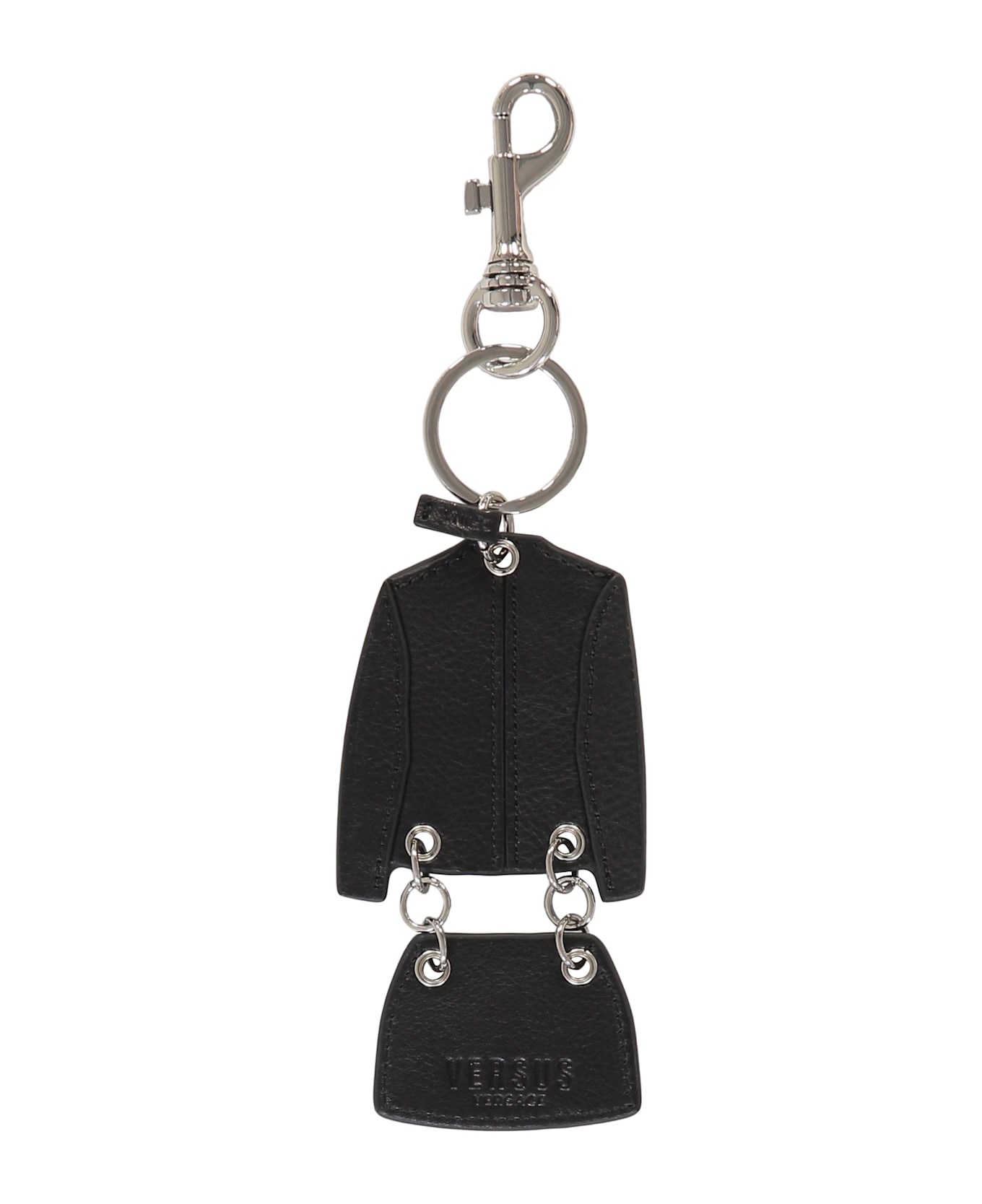 Versus Versace Leather Keyring - black