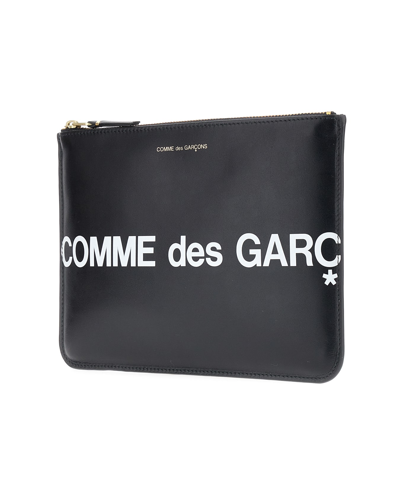 Comme des Garçons Wallet Black Leather Pouch - Nero