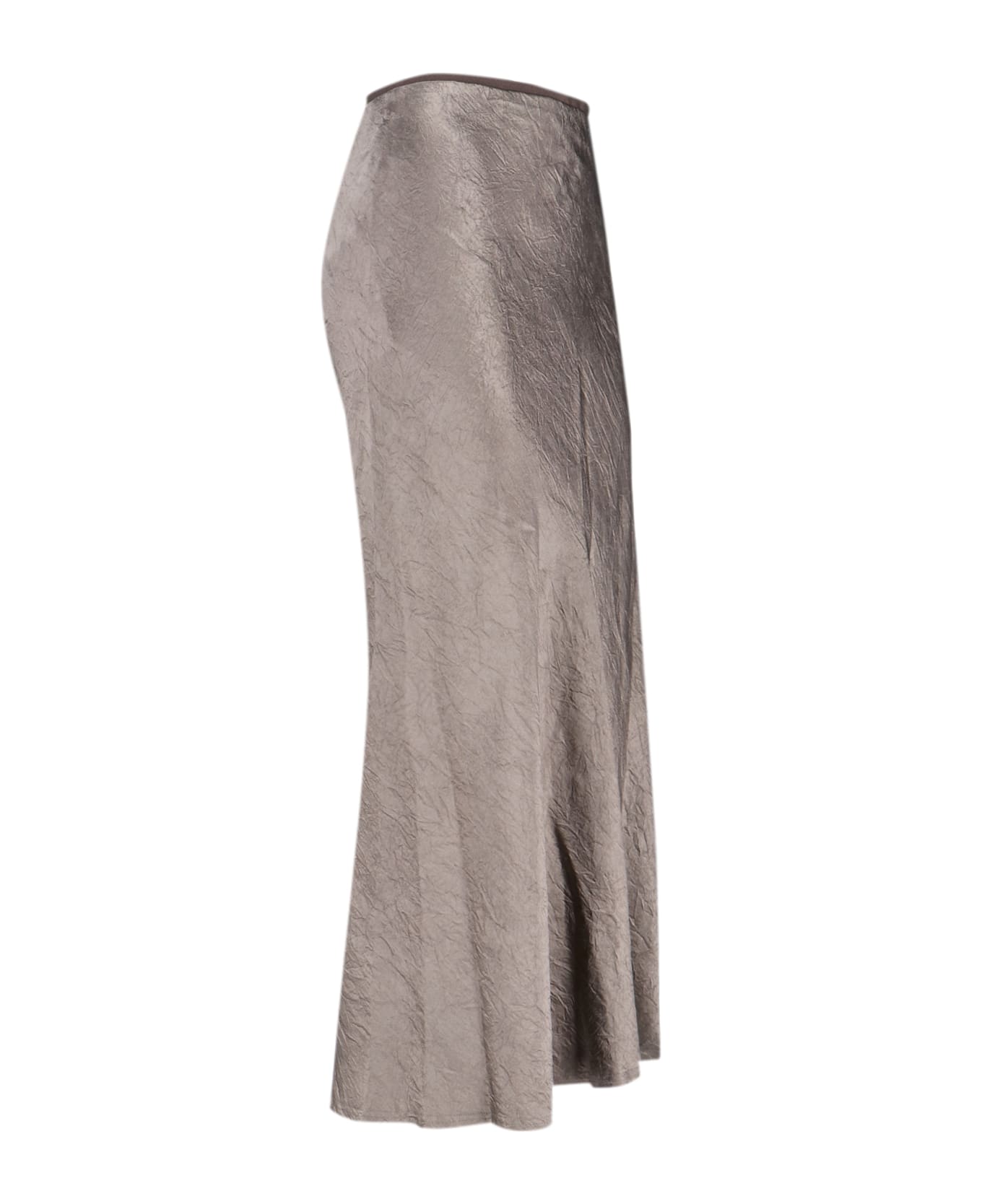 Maison Margiela Satin Midi Skirt - Taupe