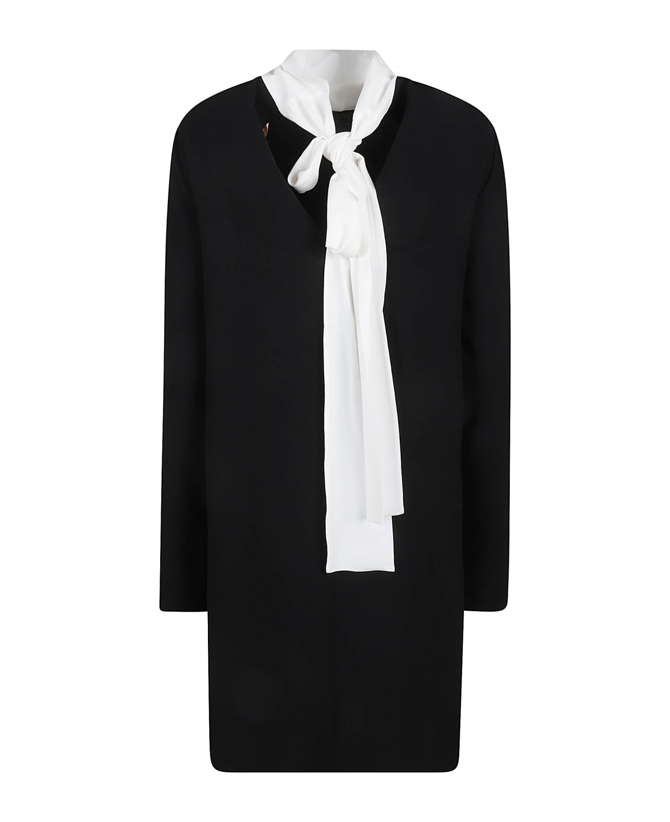 N.21 Long-sleeved Dress - Nero/bianco ワンピース＆ドレス