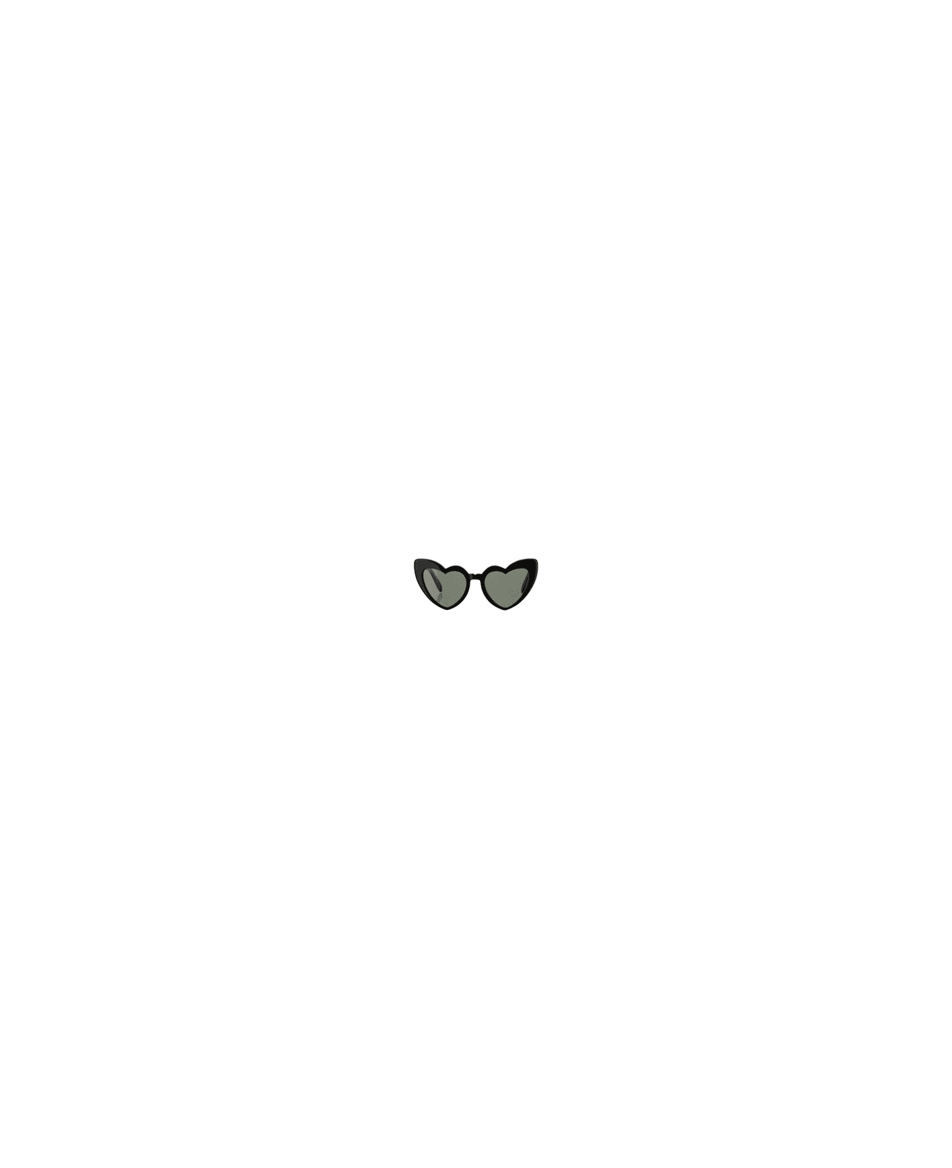 Saint Laurent Loulou Sunglasses - Shiny Black Grey