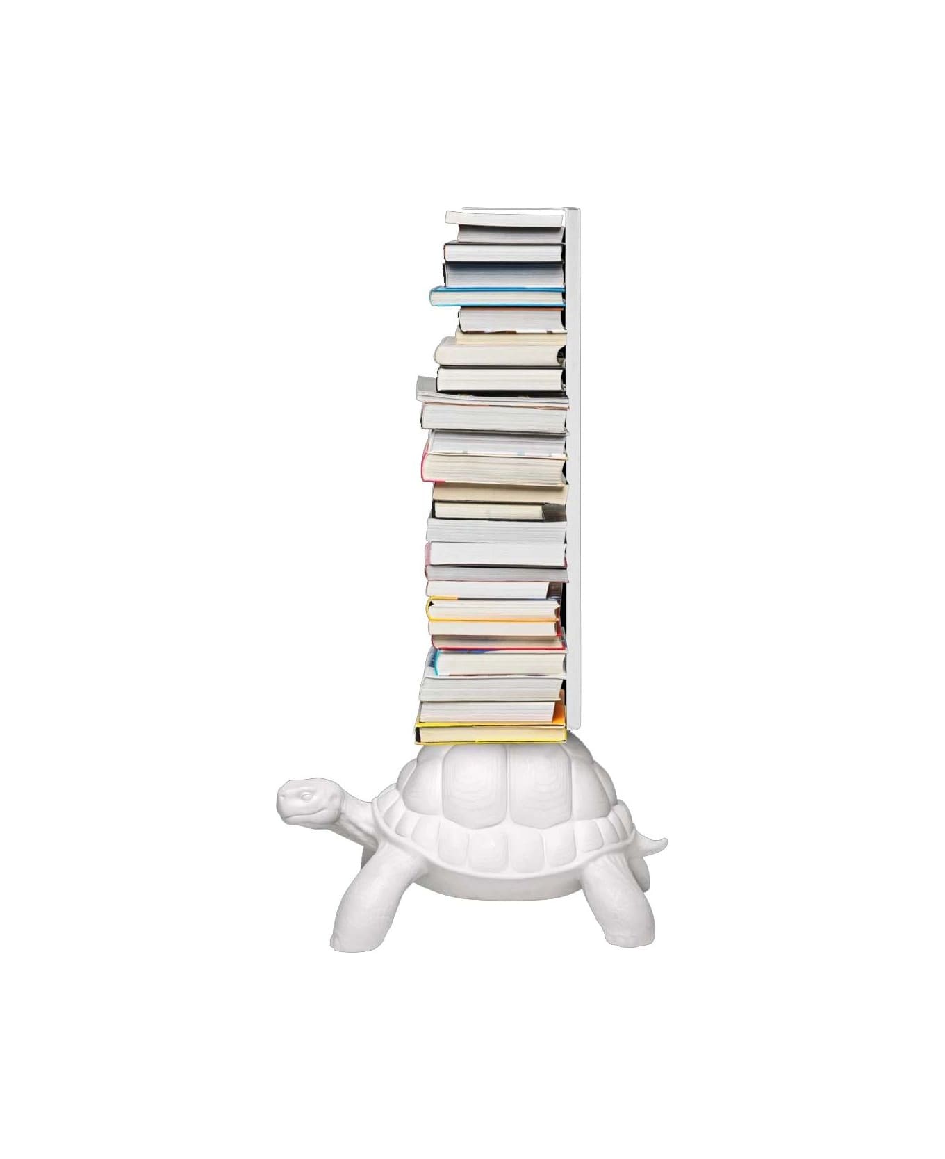Qeeboo Turtle Carry Bookcase White - Bianco