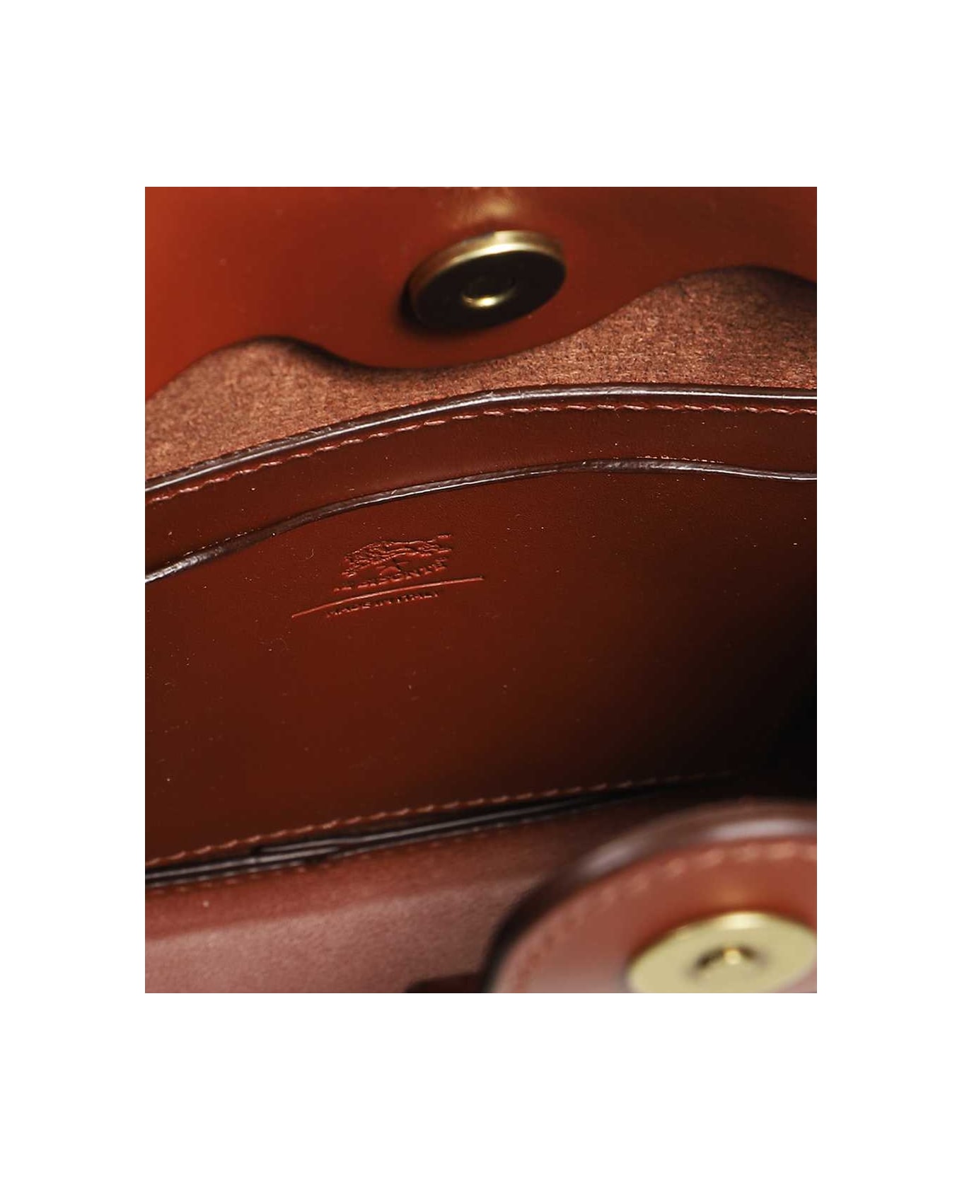 Il Bisonte Leather Crossbody Bag - brown