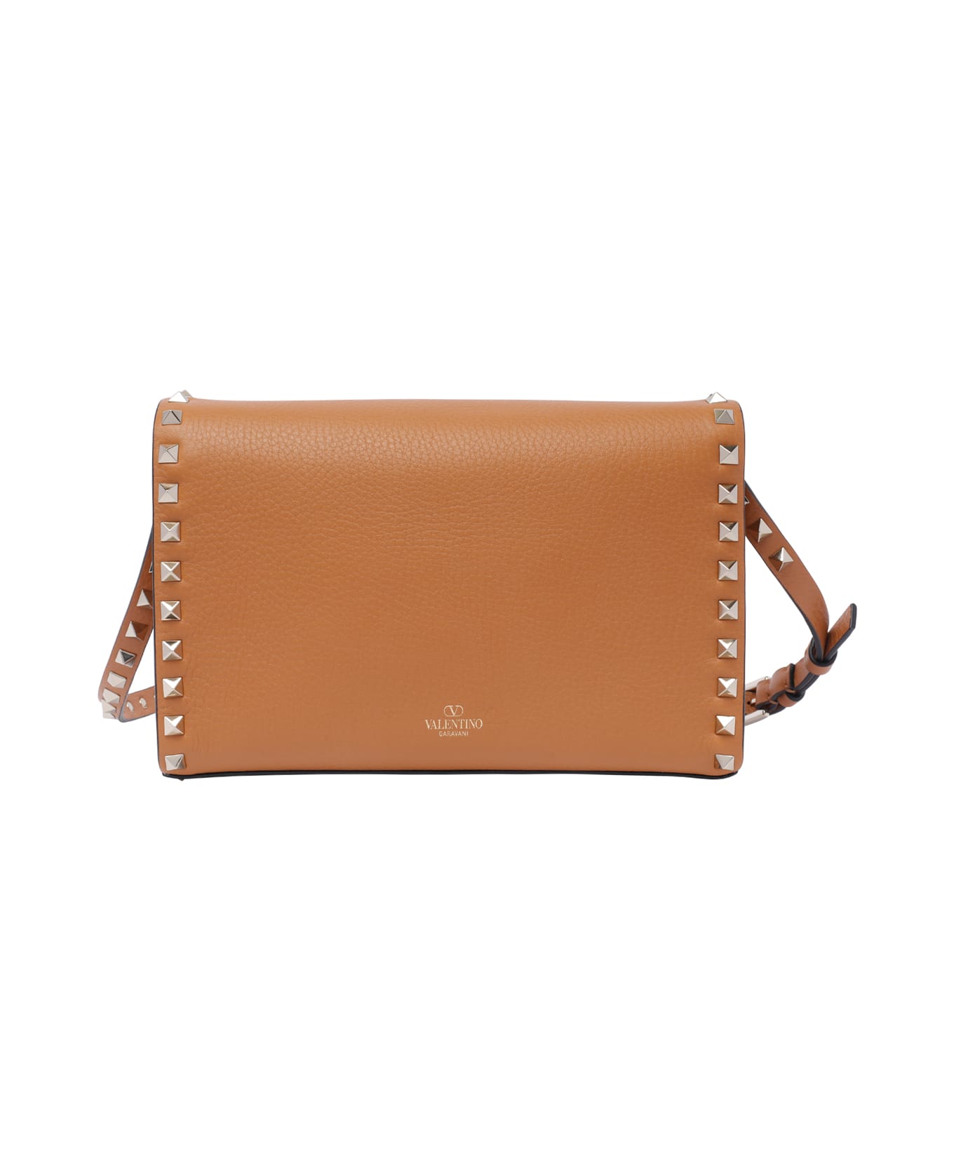 Valentino Garavani Small Rockstud Crossbody Bag - Almond Beige