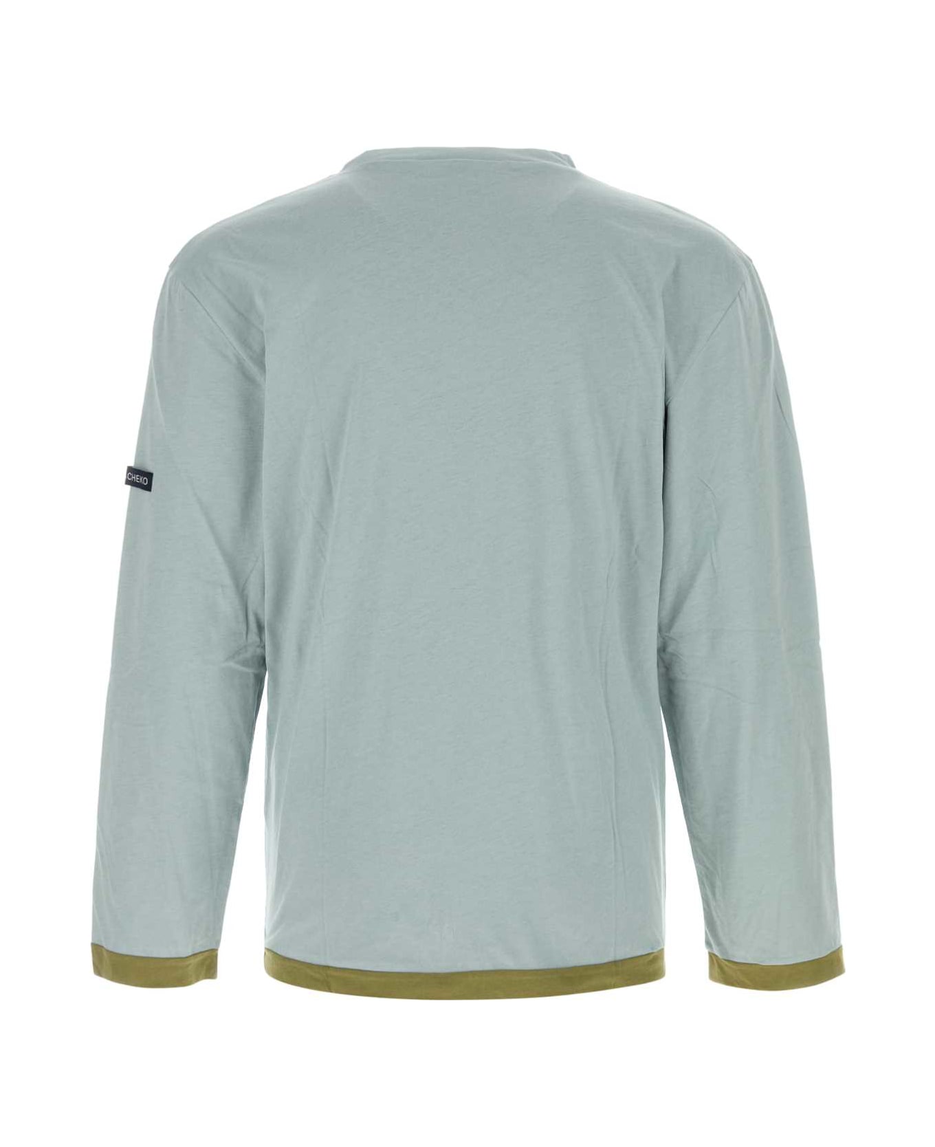Namacheko Powder Blue Cotton T-shirt - SKYBLUE