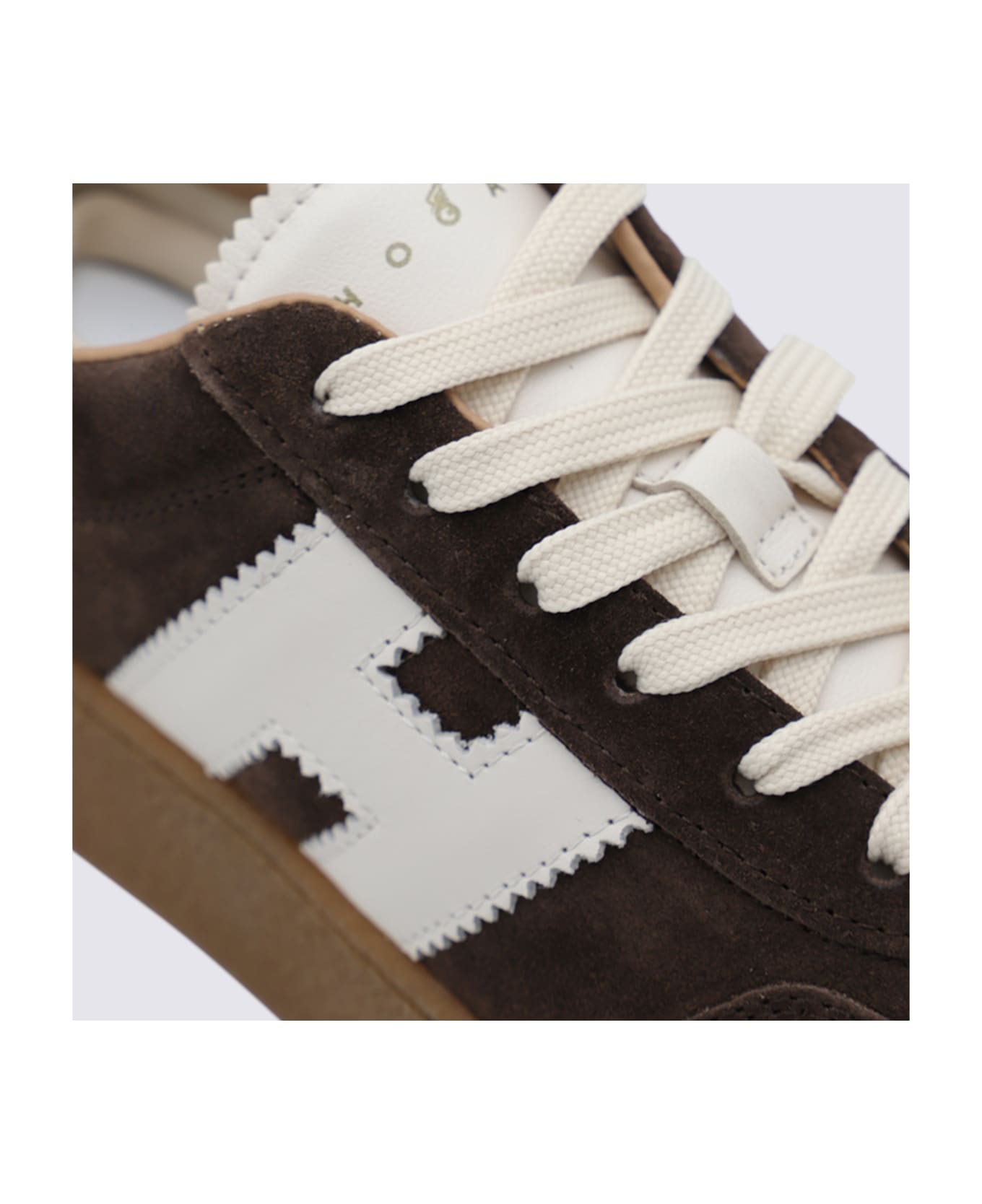 Hogan Brown Leather Sneakers - Brown