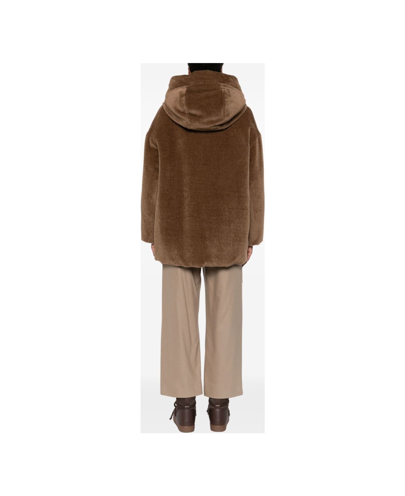 Max Mara The Cube Max Mara Olivia Hooded Coat - Beige