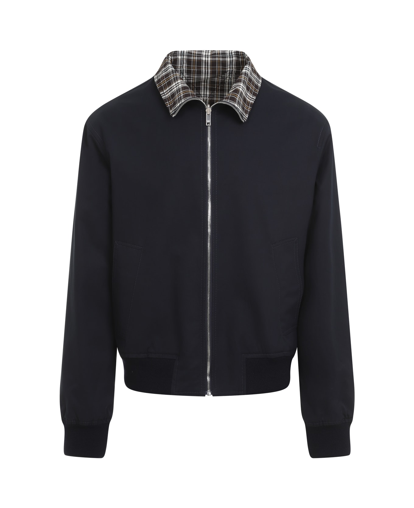 Bottega Veneta Reversible Jacket With Stand-up Collar - Midnight Blue