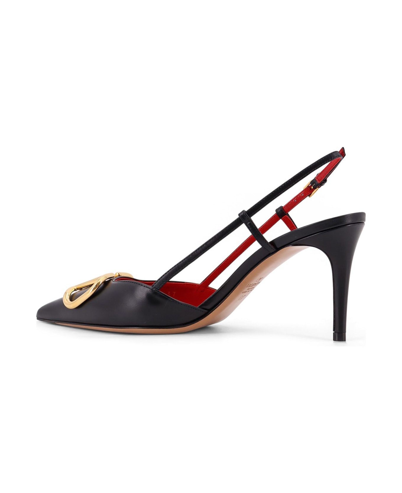 Valentino Garavani Vlogo Signature Leather Pumps - Black