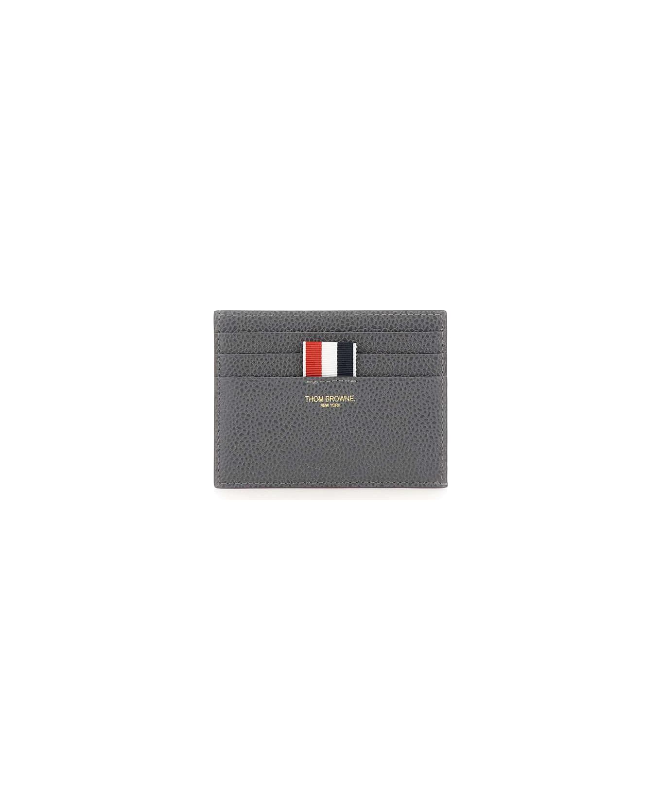 Thom Browne Leather 'card Holder' - Charcoal