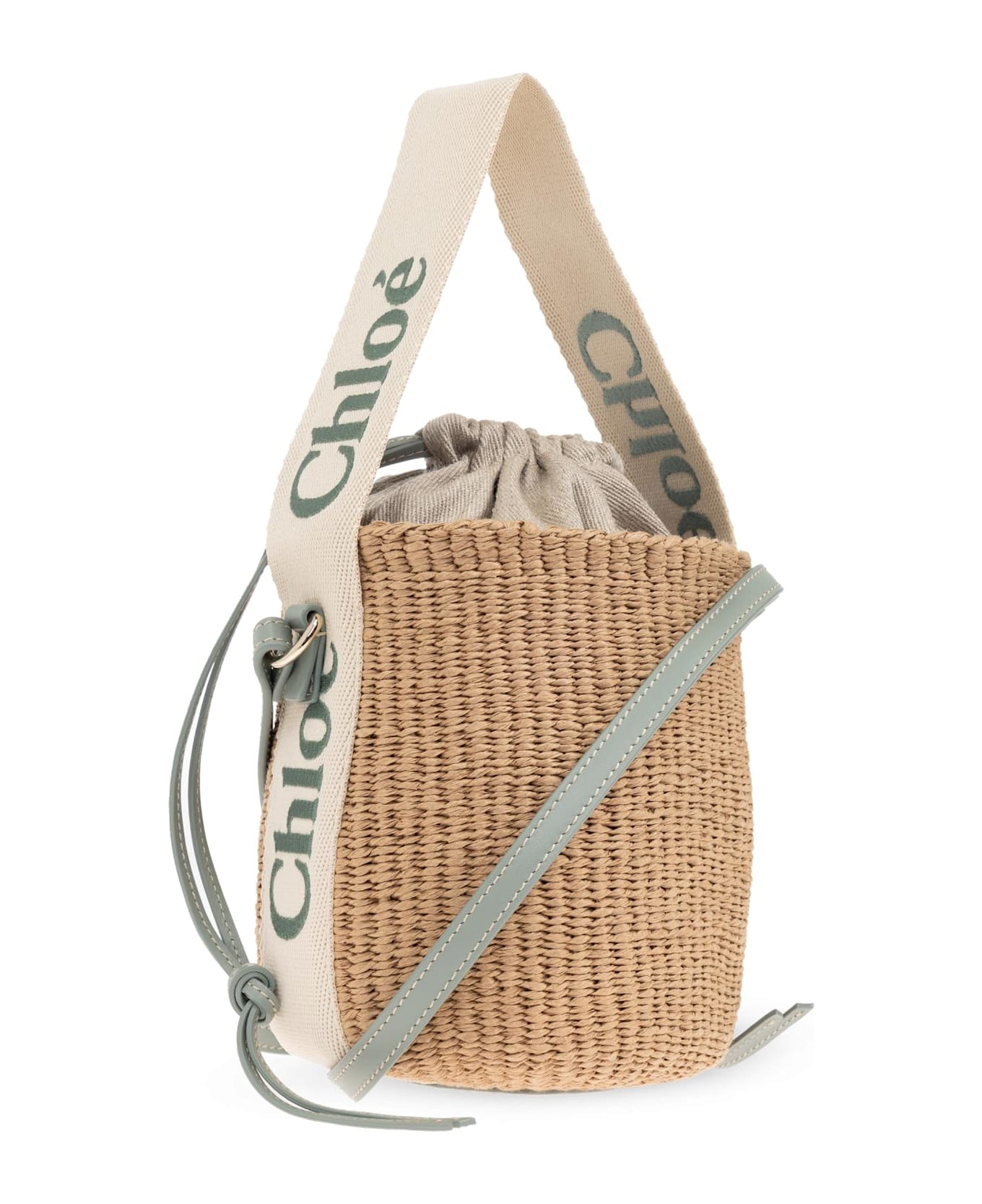 Chloé 
woody Small
 Shoulder Bag, Bucket Type - GREEN