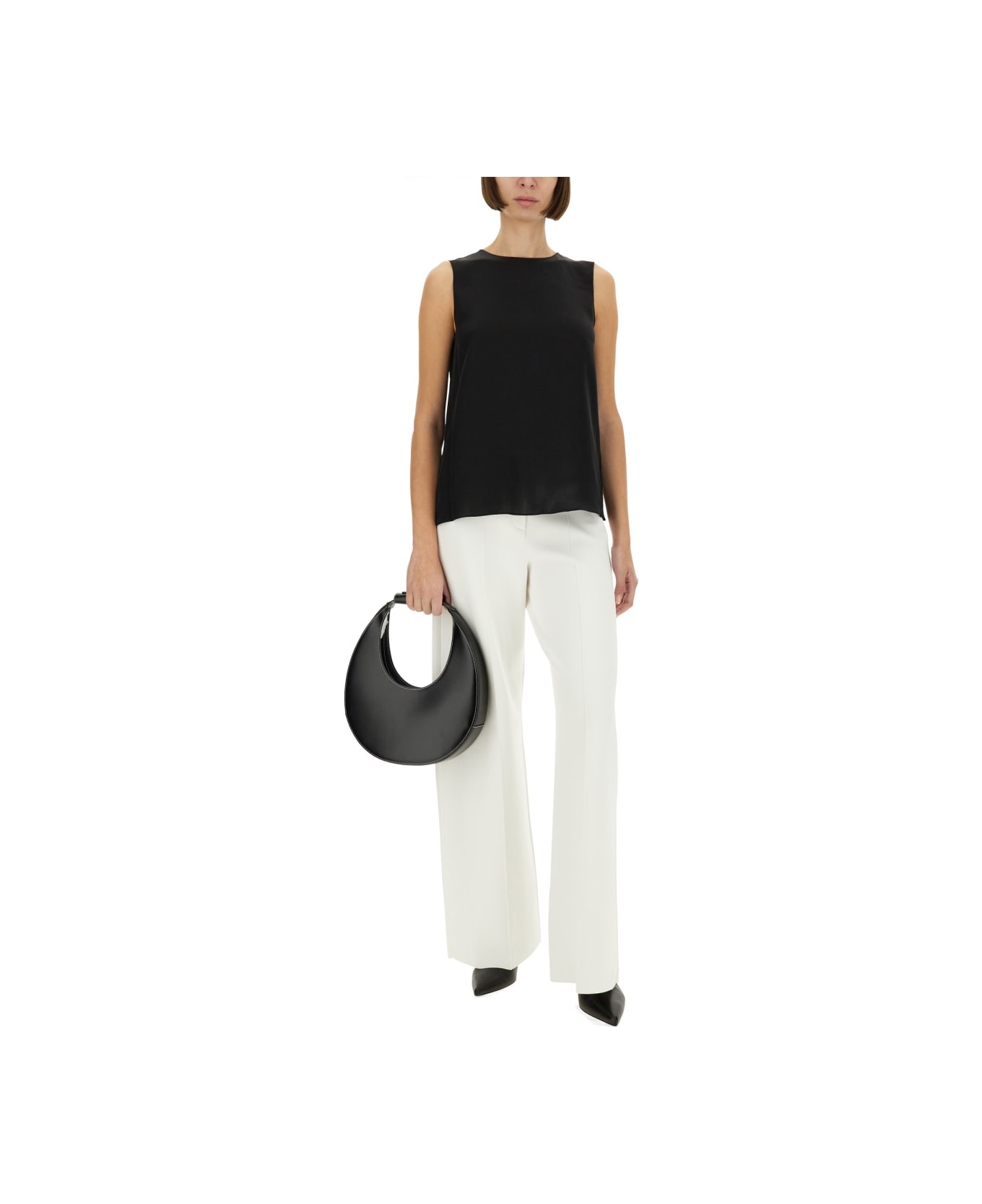 Theory Georgette Top - BLACK