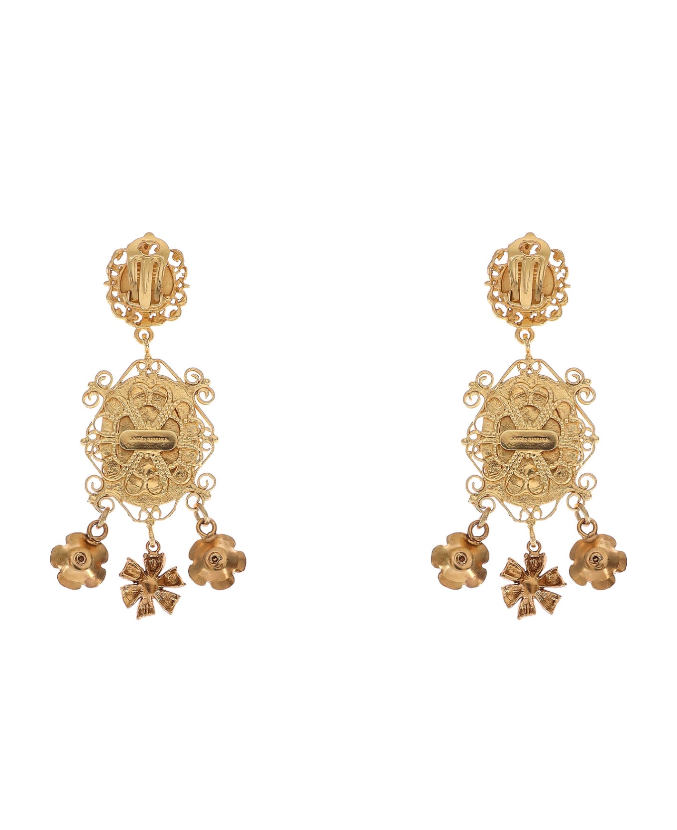 Dolce & Gabbana Orecchini Madonne Piccoli - Gold