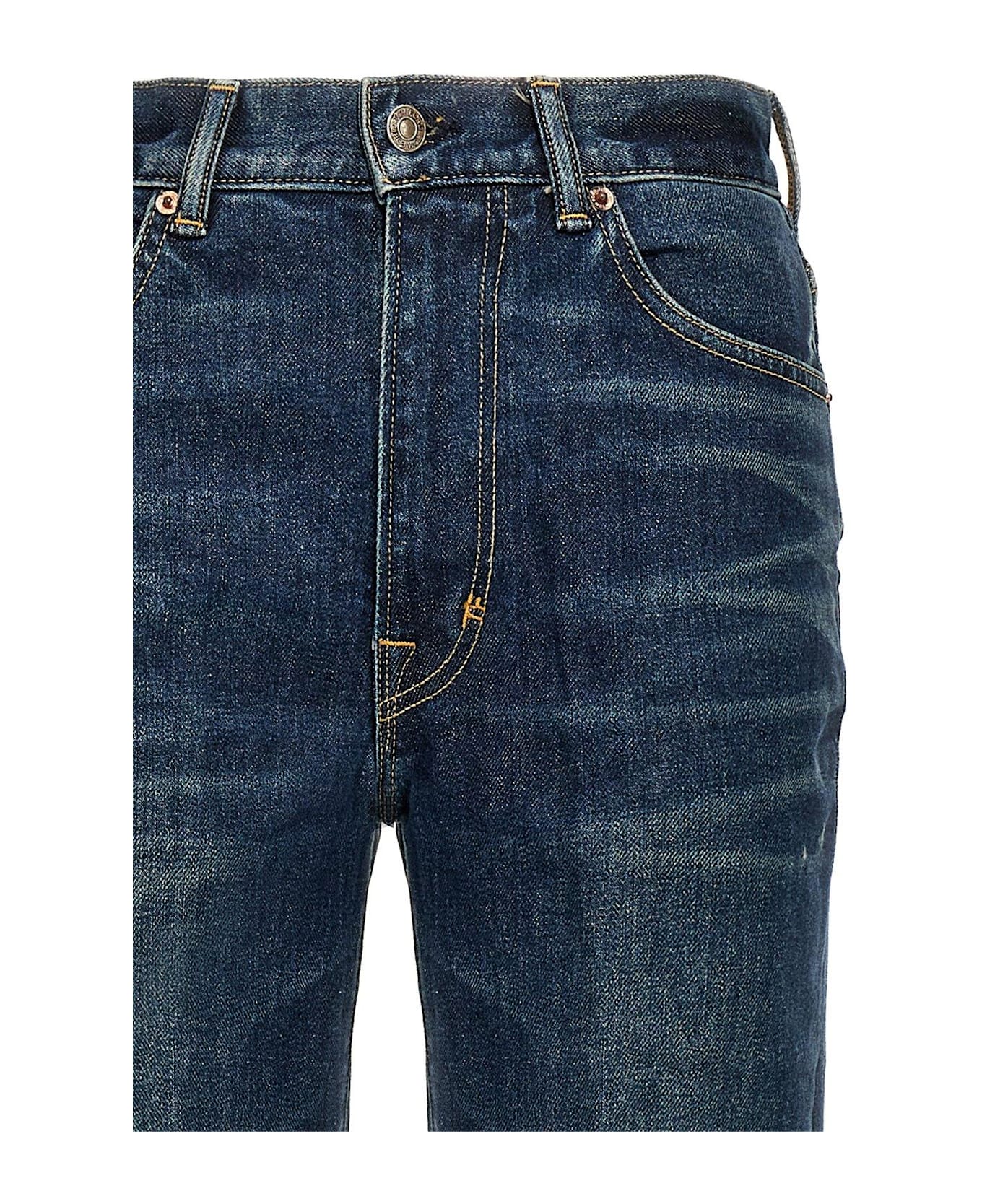 Tom Ford Stretch Raw Denim Flared Jeans - MID BLUE (Blue)