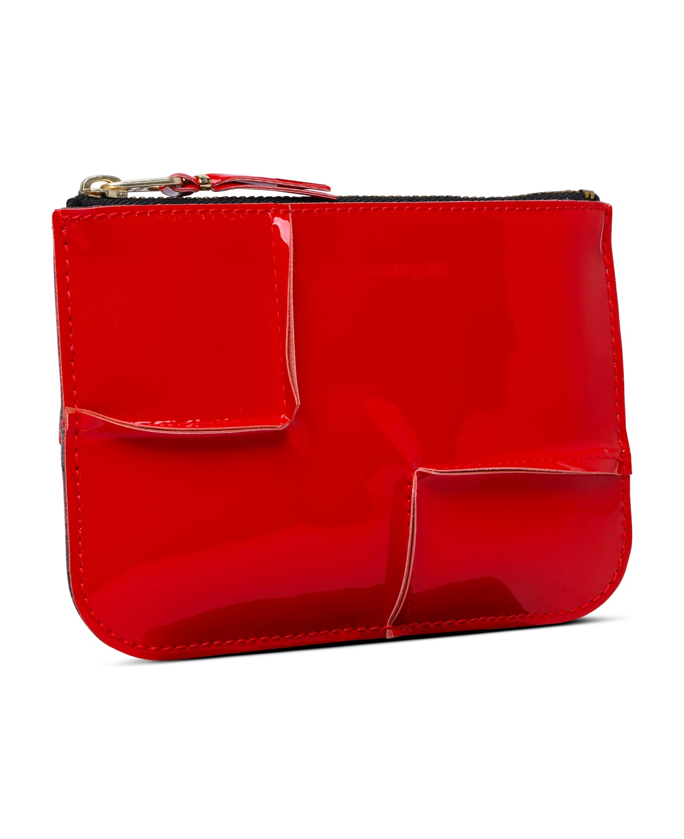 Comme des Garçons Wallet 'medley' Red Leather Card Holder - Red