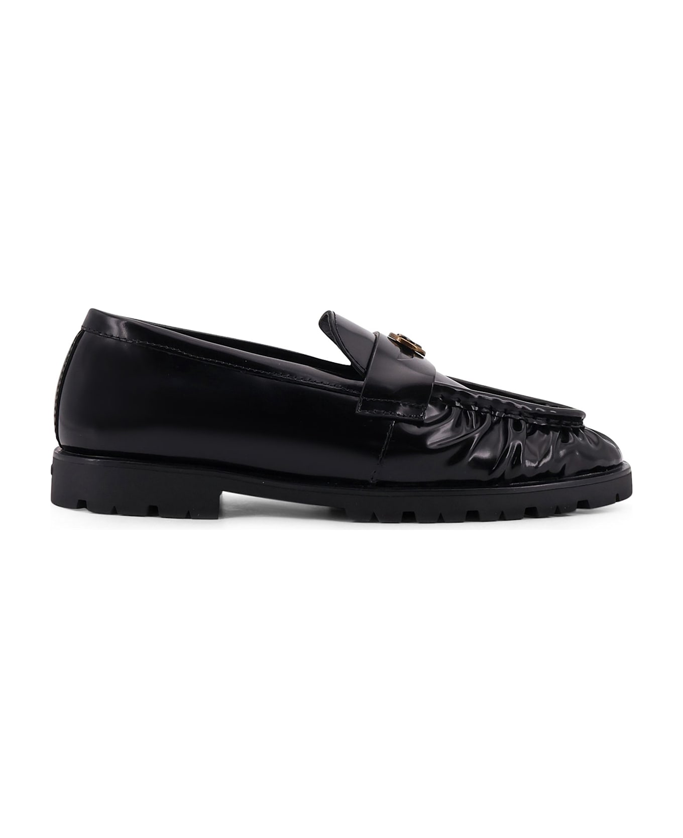 Pinko Nora 01 Leather Loafers - Black